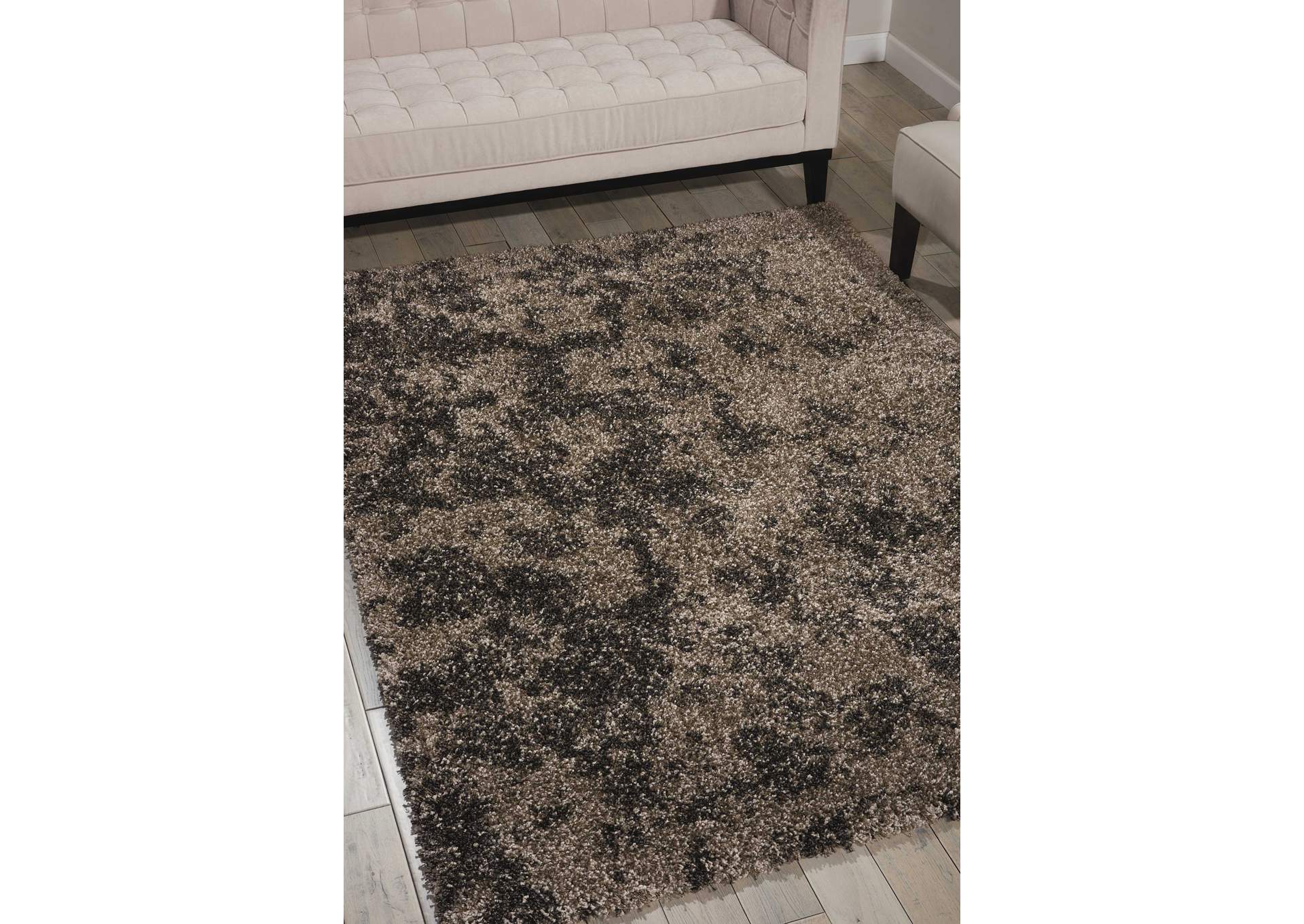 Nourison Amore AMOR4 Grey 4'x6' Area Rug,Nourison