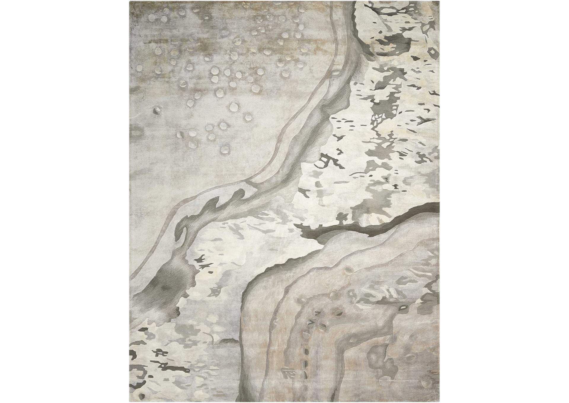 Nourison Prismatic PRS05 Grey 9'x12' Oversized Rug,Nourison