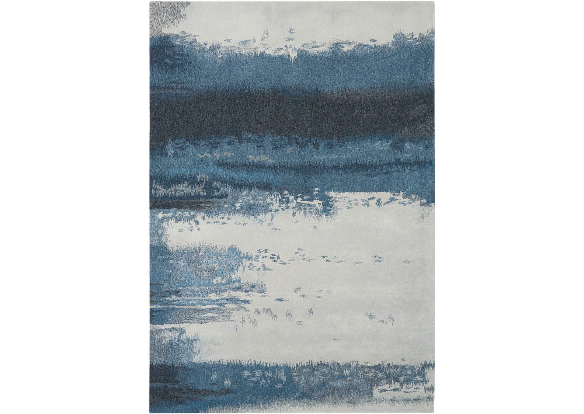 Calvin Klein Home Luster Wash SW17 Blue 4'x6' Area Rug,Nourison