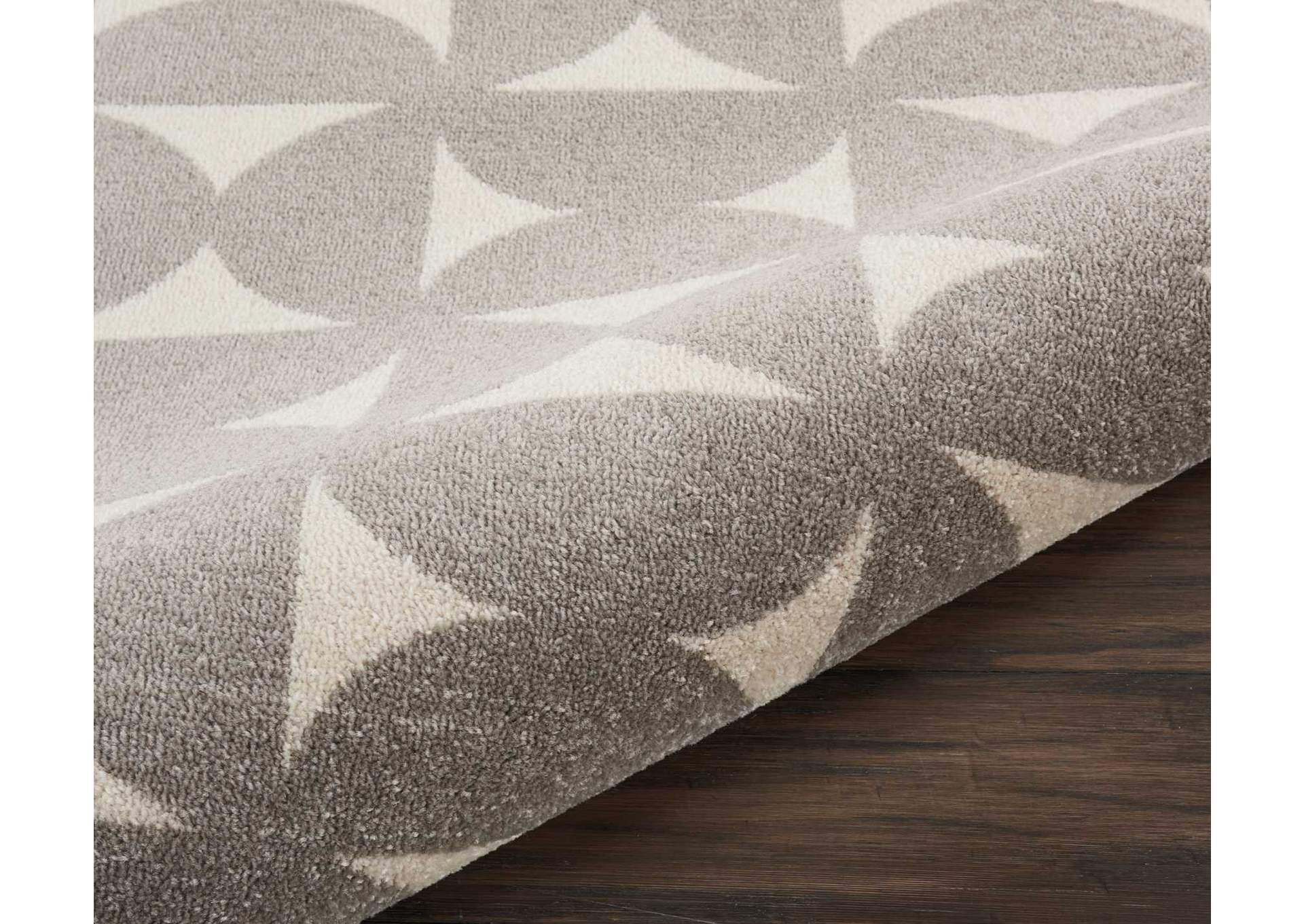 Nourison Harper DS301 Grey 8' Runner Hallway Rug,Nourison