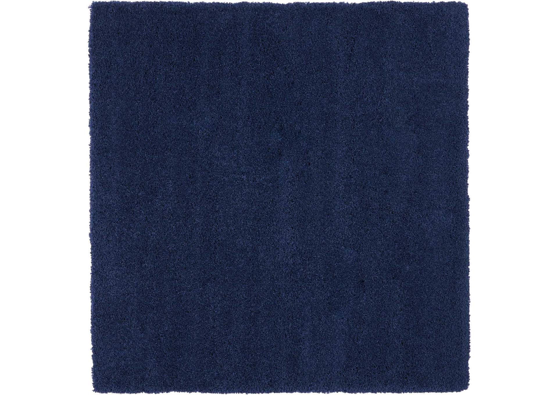 Nourison Malibu Shag MSG01 Dark Blue 8' Square Large Rug,Nourison