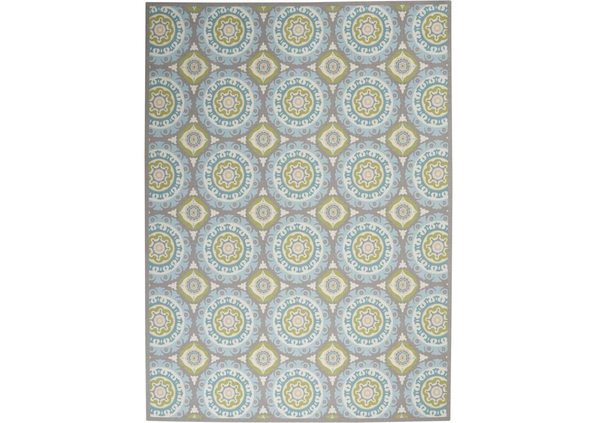 Waverly Sun N Shade SND16 Green 8'x11' Rug,Nourison