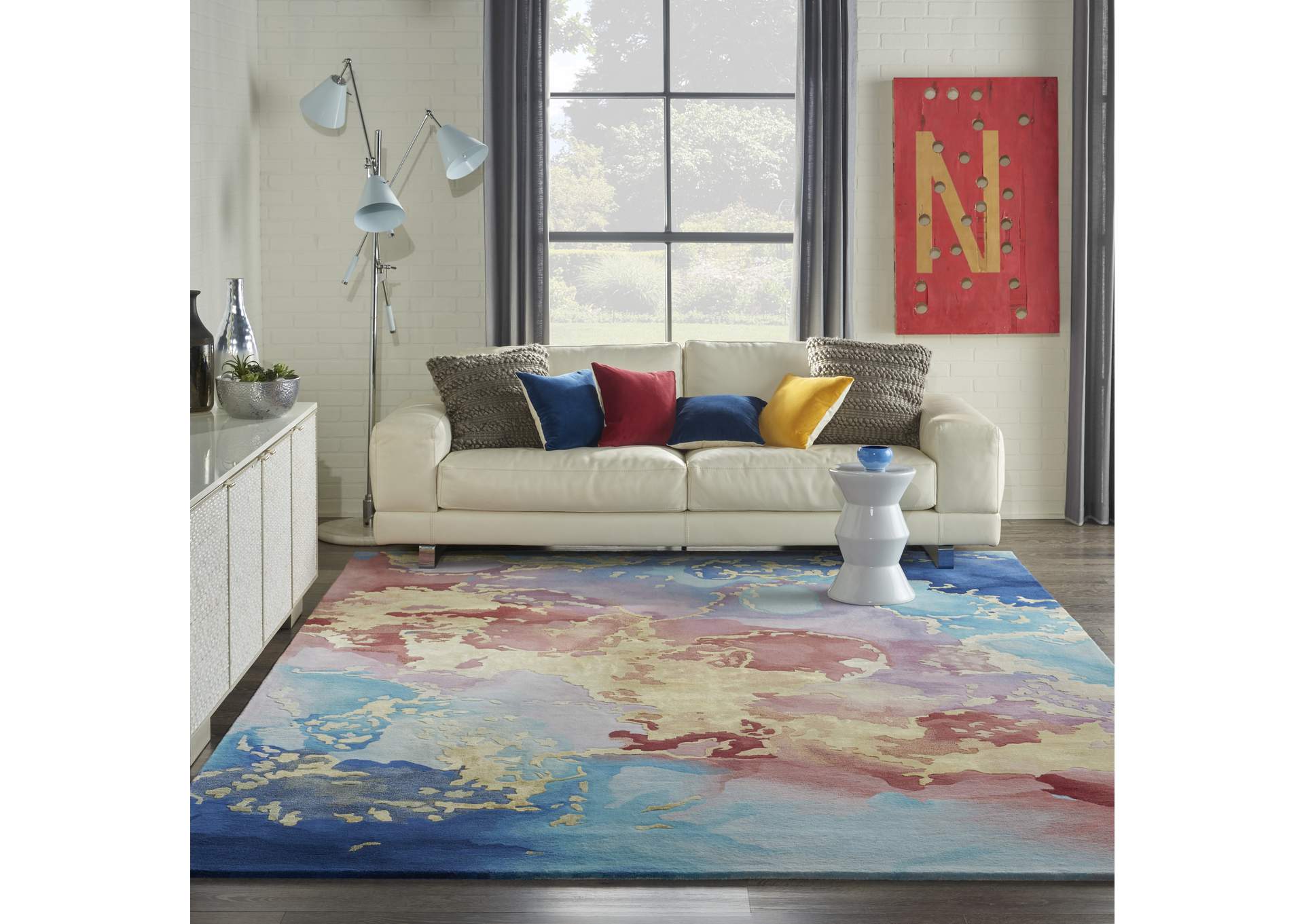 Nourison Prismatic 9'x12' Multicolor Area Rug,Nourison