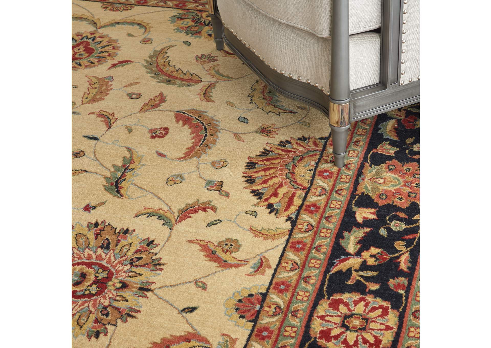 Nourison Living Treasures LI04 Beige Multicolor 8'x11' Rug,Nourison