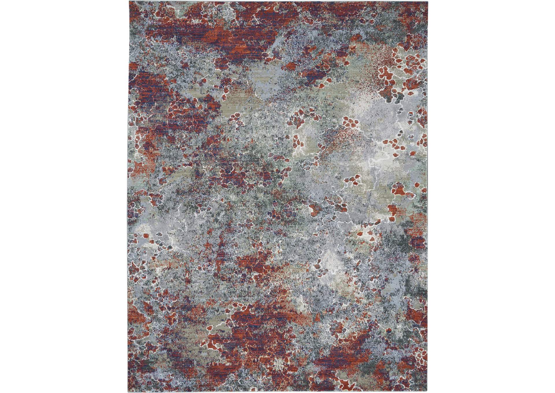 Nourison Artworks ATW02 Grey Multicolor 10'x13' Rug,Nourison