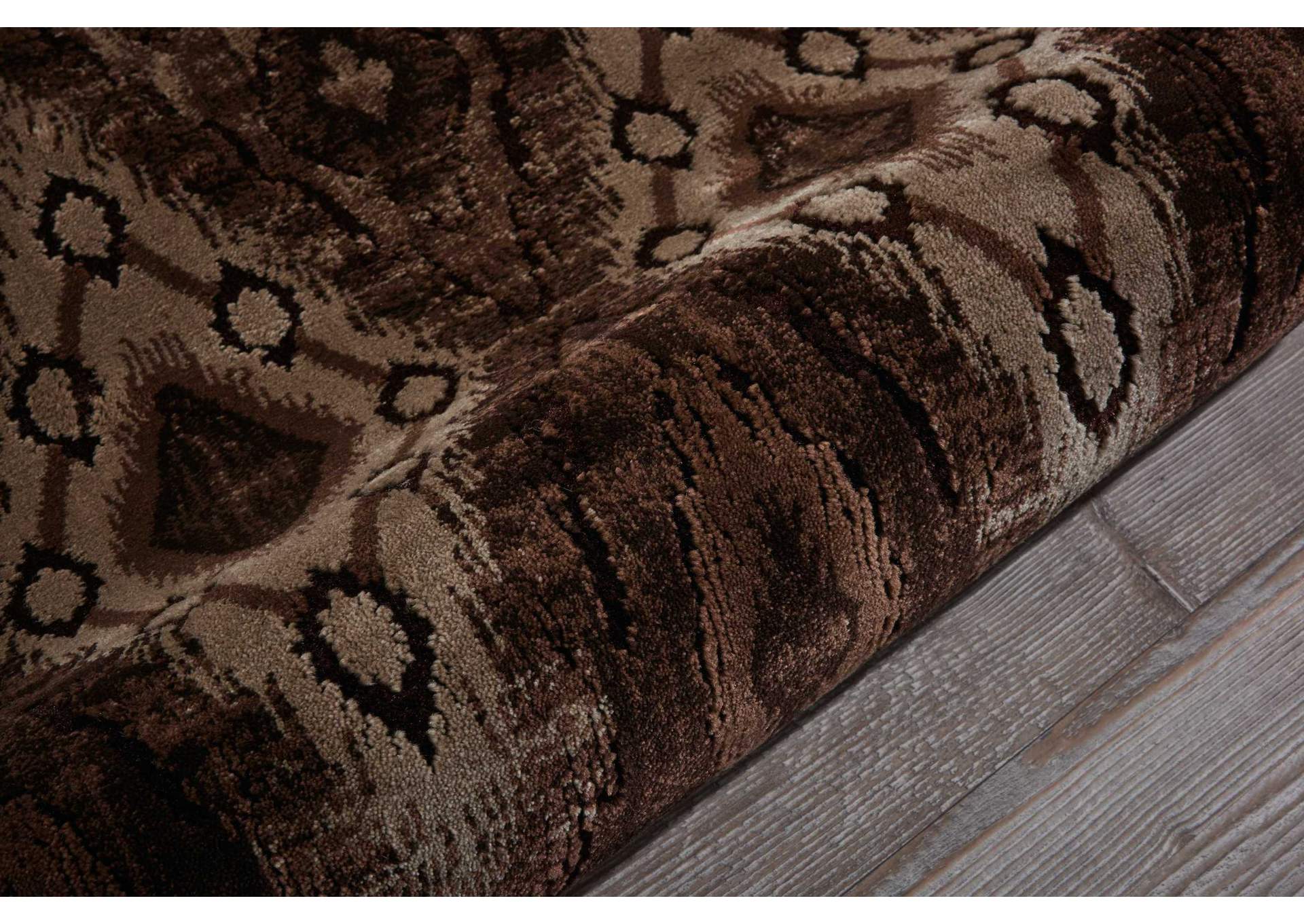 Nourison Karma KRM02 Brown 4'x6' Area Rug,Nourison