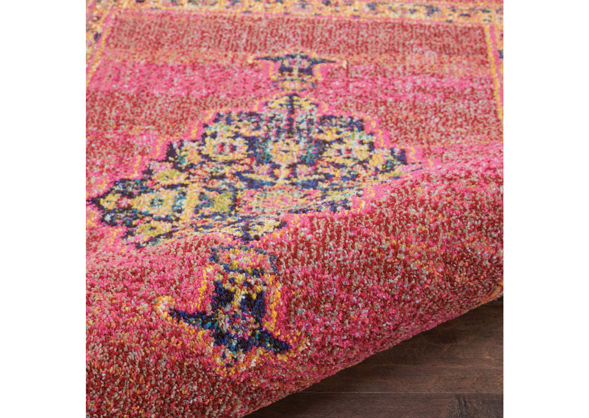 Nourison Passionate 2' X 4' Pink Multicolor Boho Area Rug,Nourison