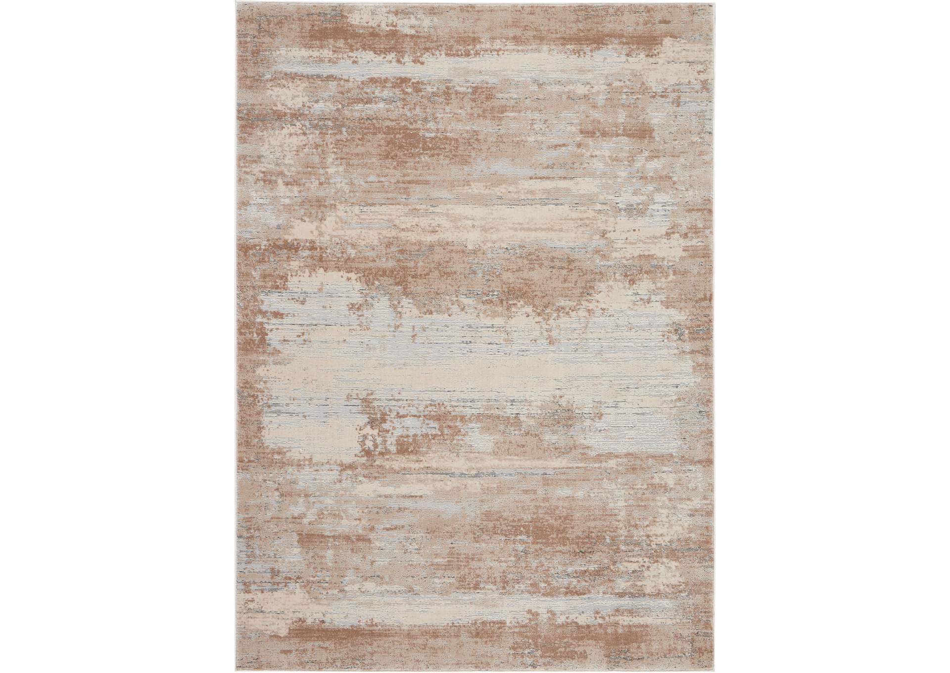 Nourison Rustic Textures RUS03 Beige 5'x7' Rustic Area Rug,Nourison