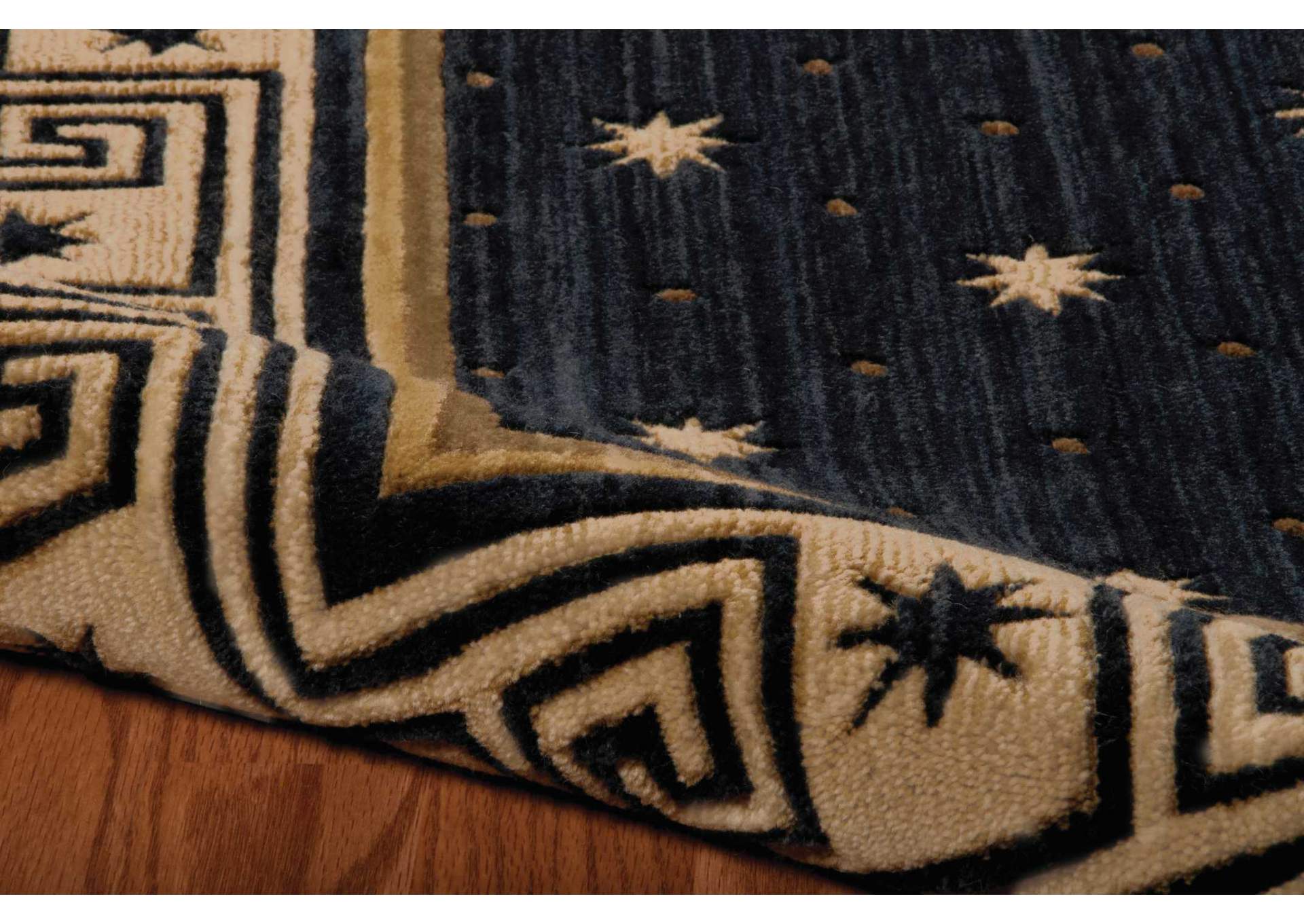 Nourison Cosmopolitan CS95 Dark Blue 8' Runner Hallway Rug,Nourison
