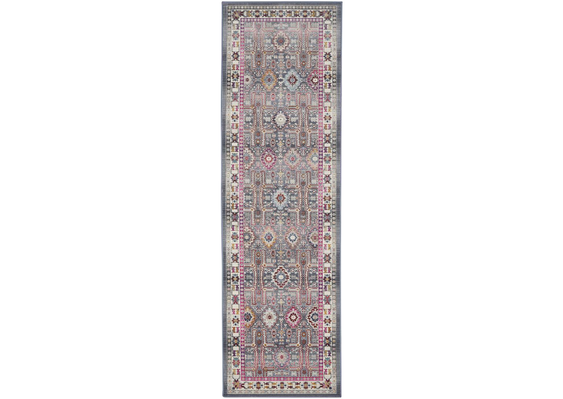 Nourison Vintage Kashan 8' Runner Area Rug,Nourison