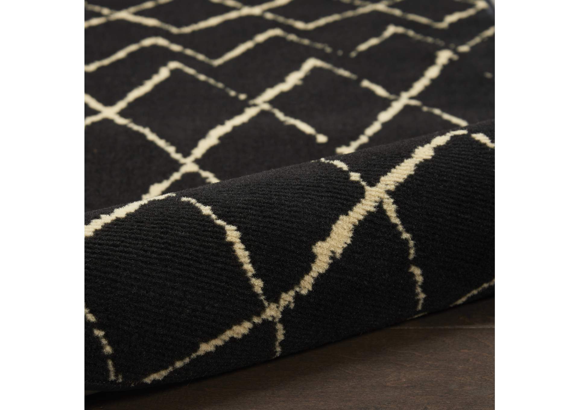 Nourison Grafix GRF04 Black 3'x5' Area Rug,Nourison
