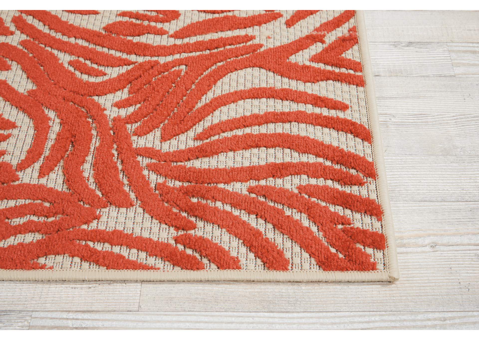 Nourison Aloha ALH04 Red 3'x4' Indoor-outdoor Area Rug,Nourison