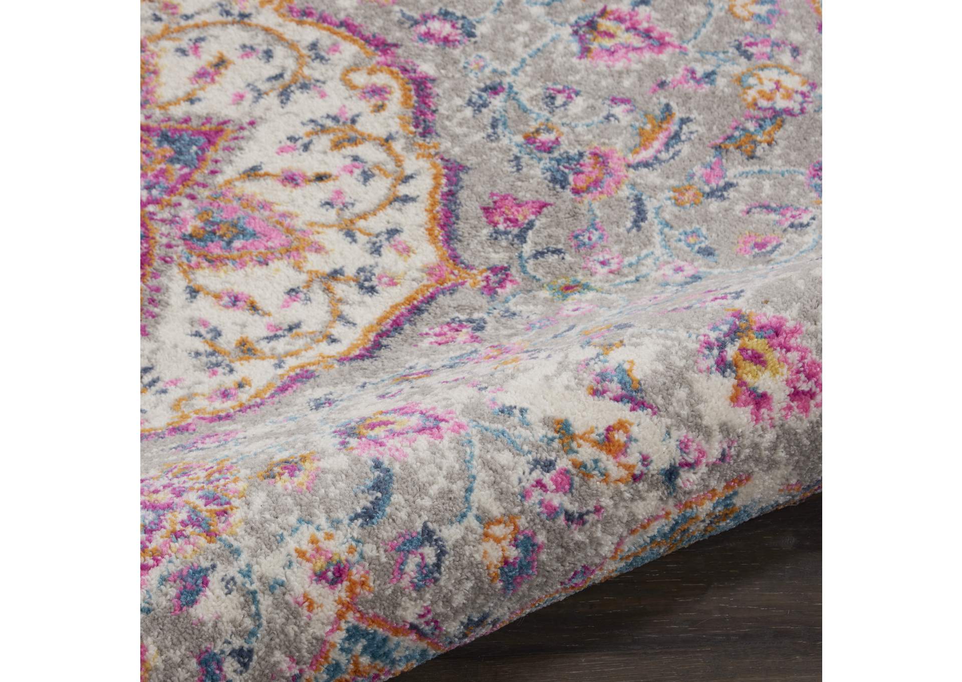 Nourison Passion Bohemian Grey Multi Colored Area Rug,Nourison