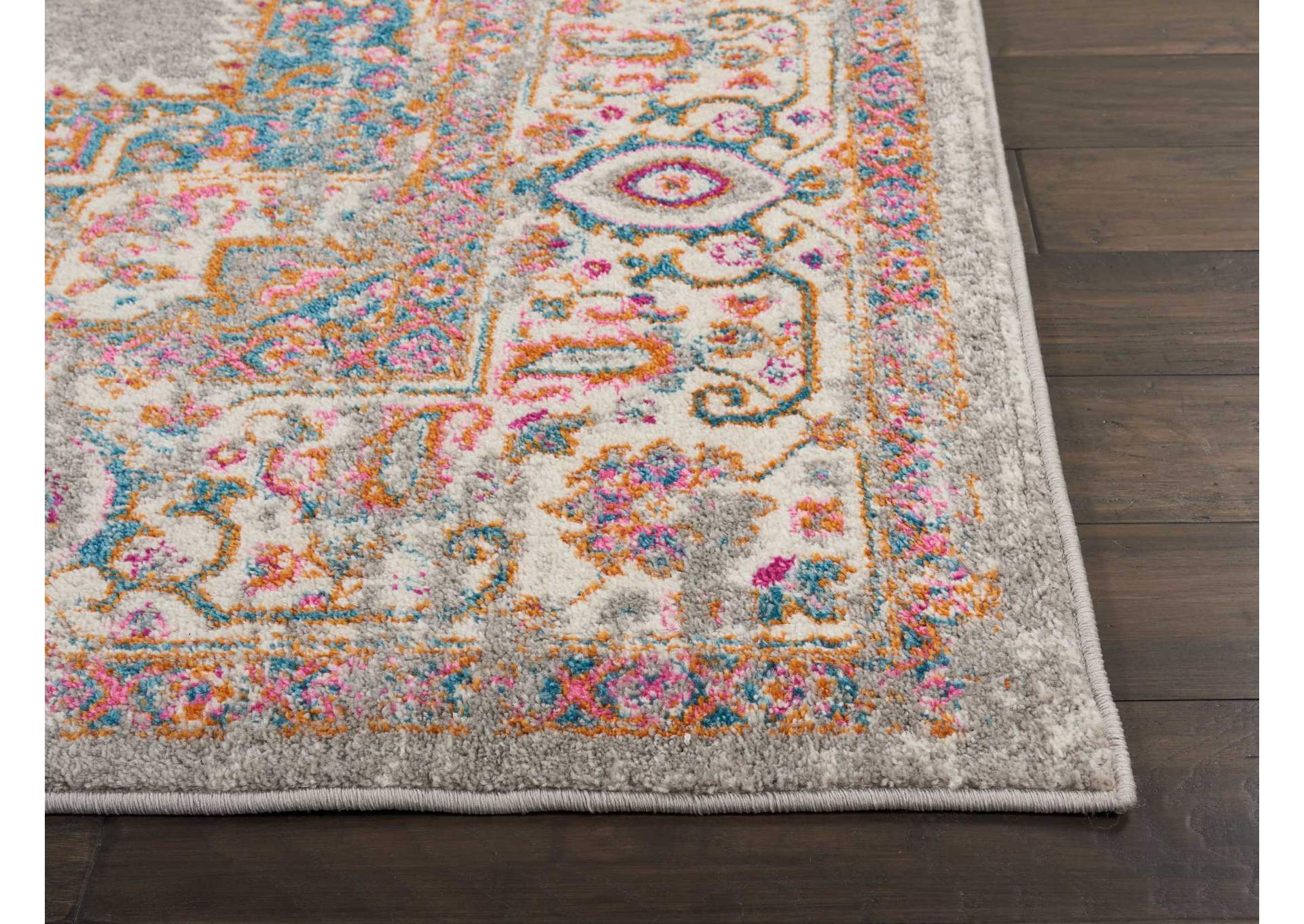 Nourison Passion PSN03 Grey 7'x10' Large Rug,Nourison