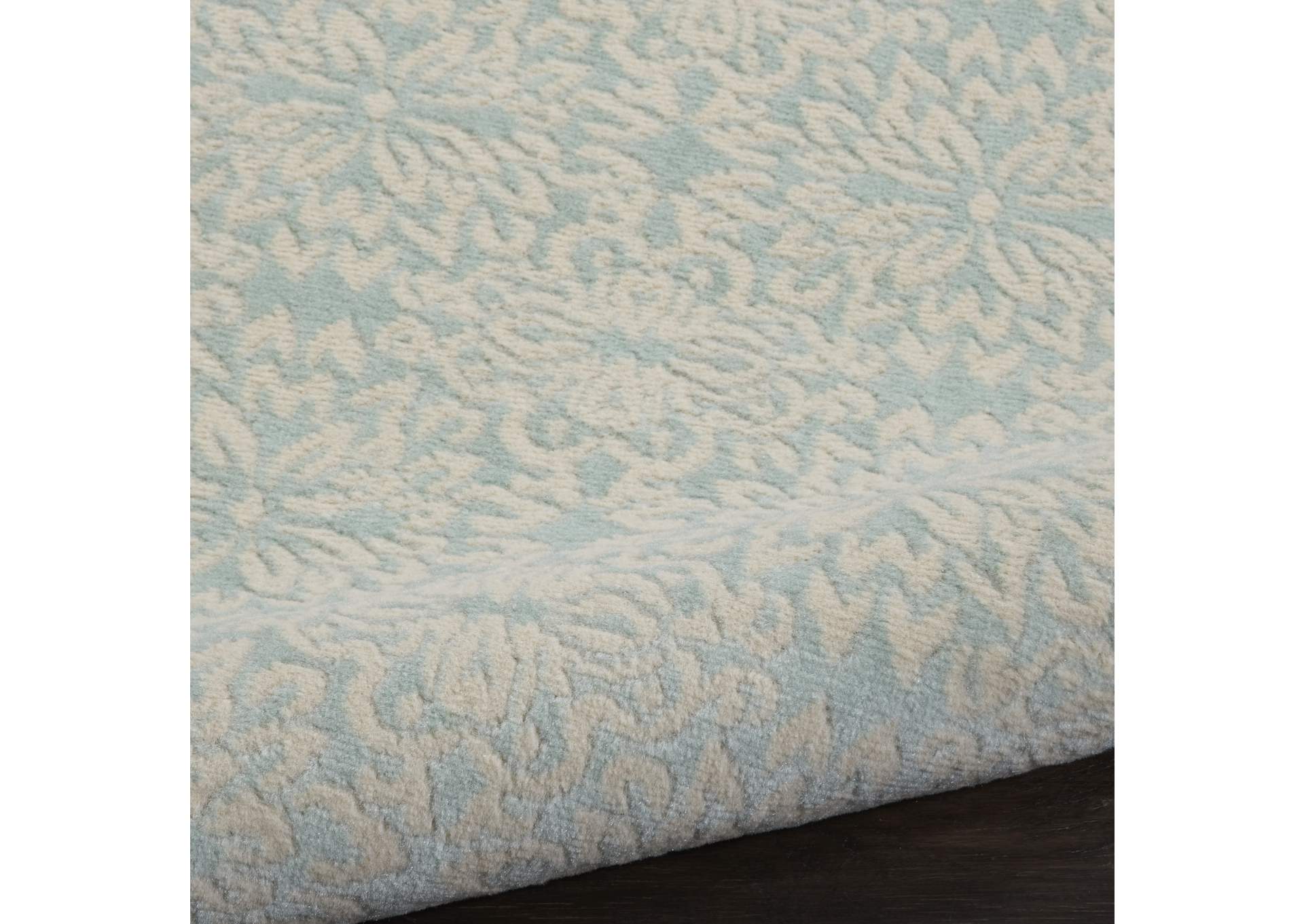 Nourison Jubilant 2' x 4' Small Aqua Floral Area Rug,Nourison