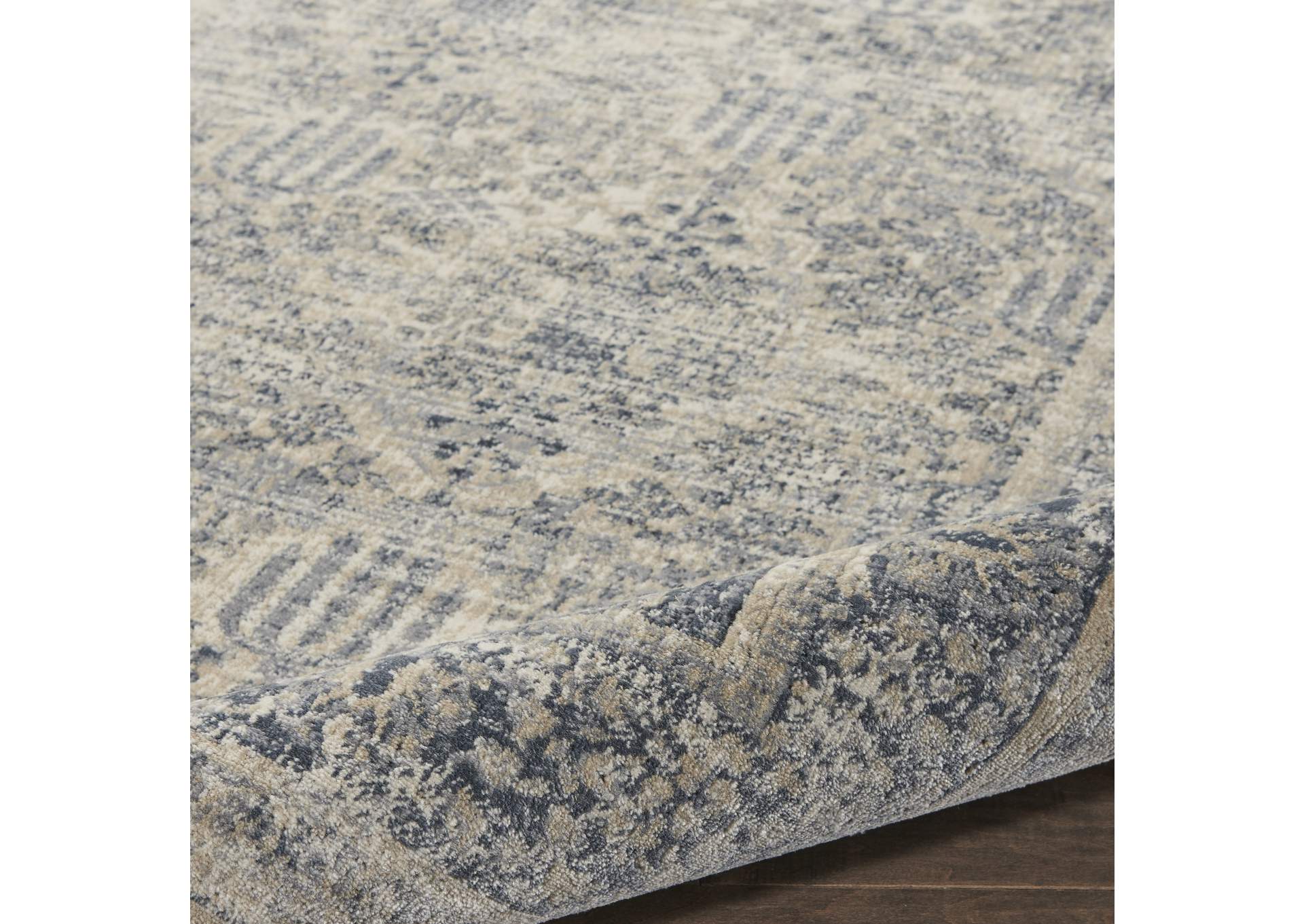 Malta by kathy ireland Home MAI12 Ivory/Blue 4'x6' Area Rug,Nourison