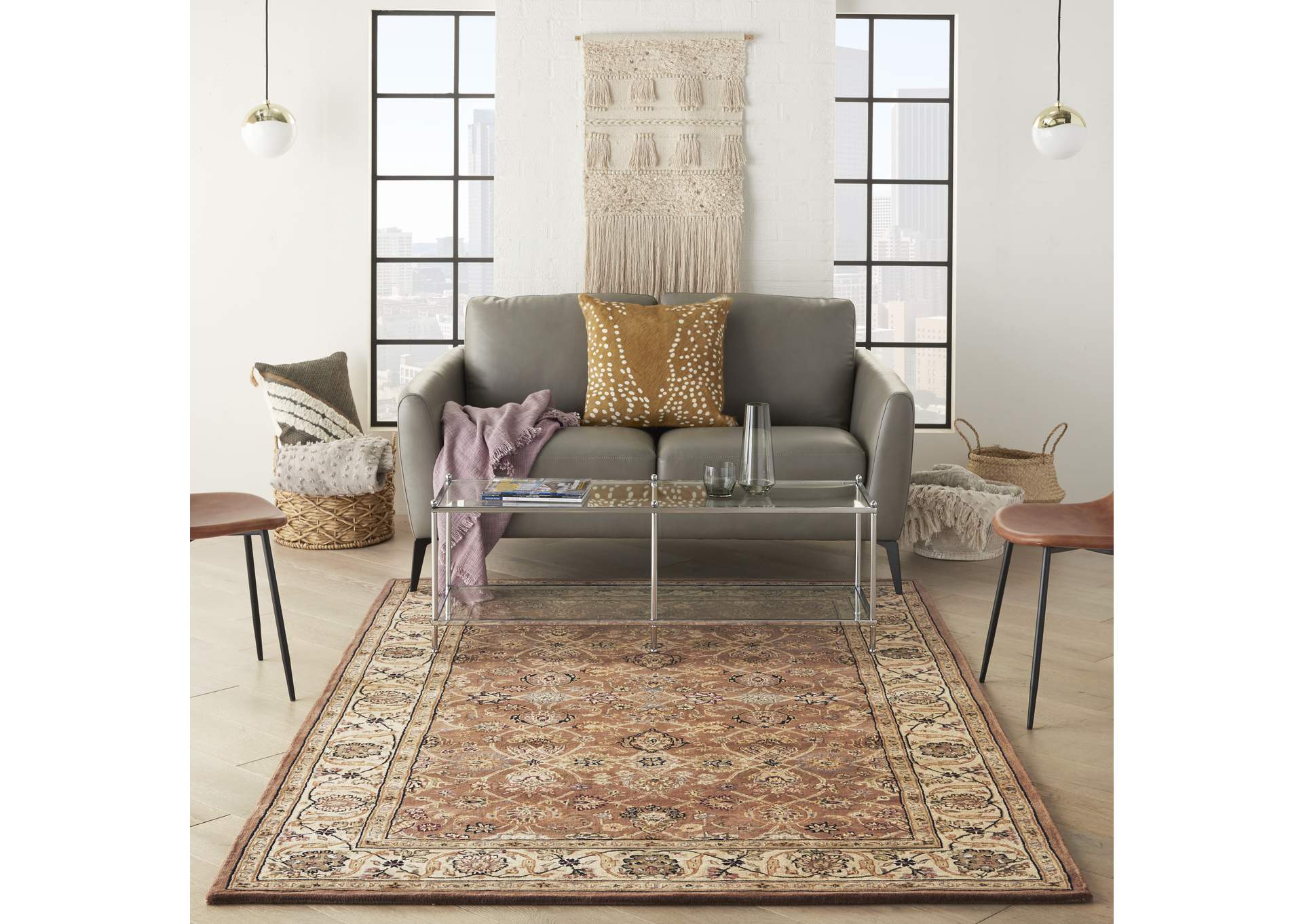 Nourison 2000 2091 Mushroom 6'x9' Area Rug,Nourison