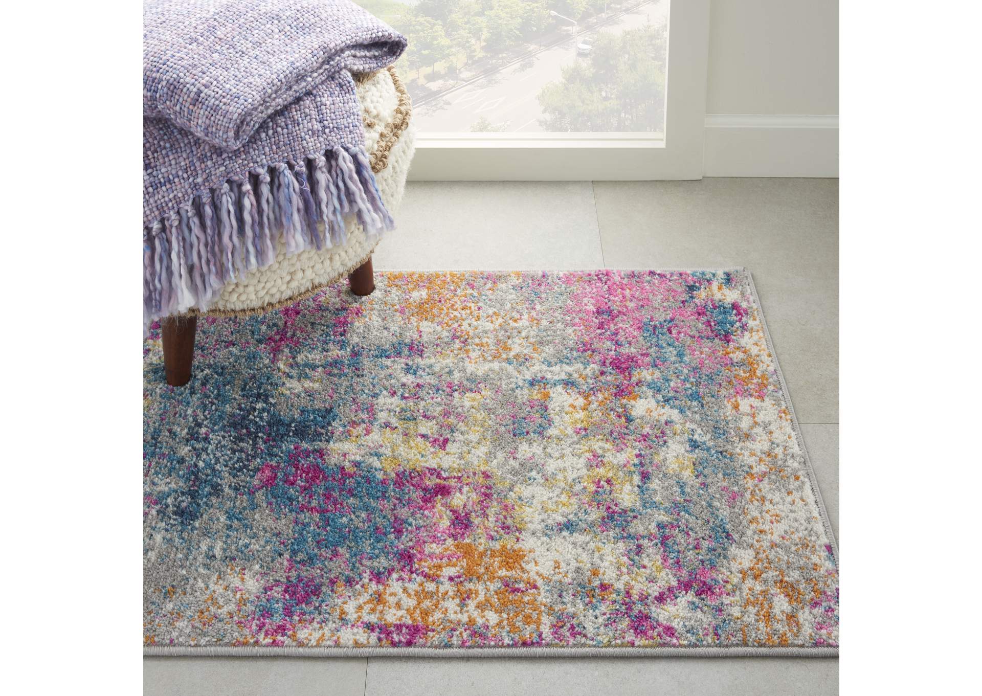 Nourison Passion 2'x3' Ivory Multicolor Area Rug,Nourison
