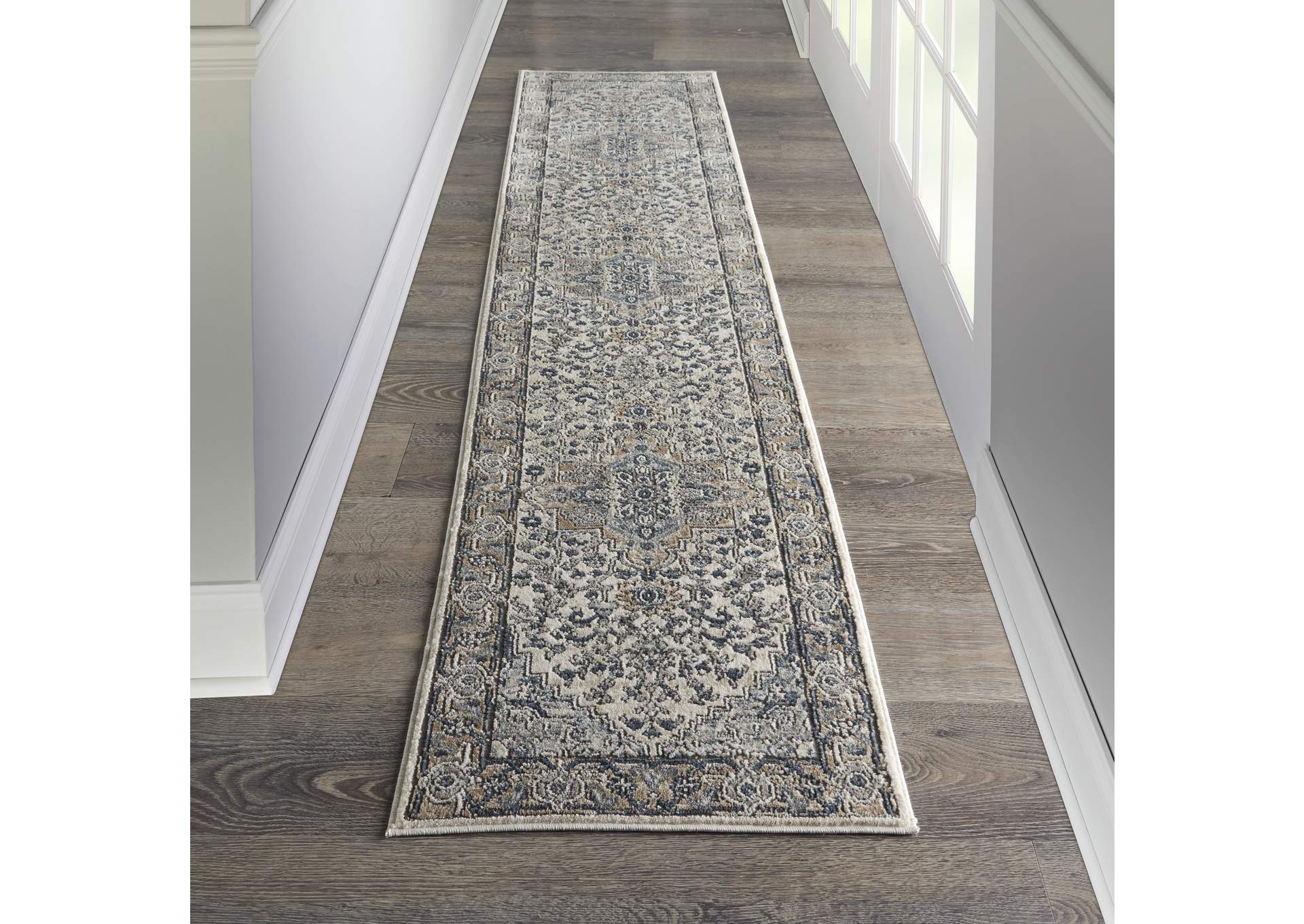Nourison Quarry 10' Runner Persian Area Rug,Nourison