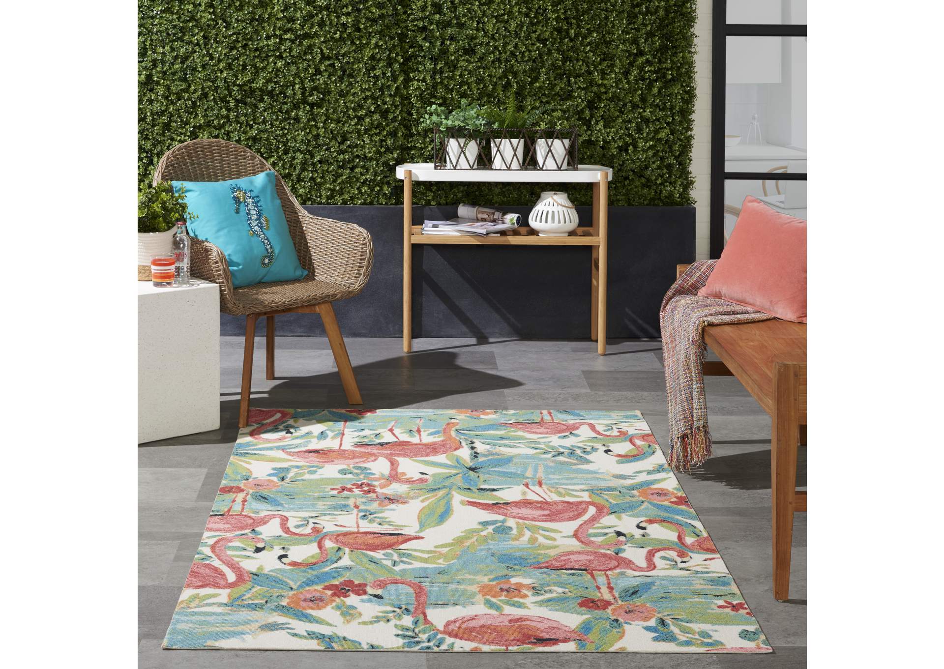 Nourison Wav01/Sun & Shade 4' x 6' Area Rug,Nourison