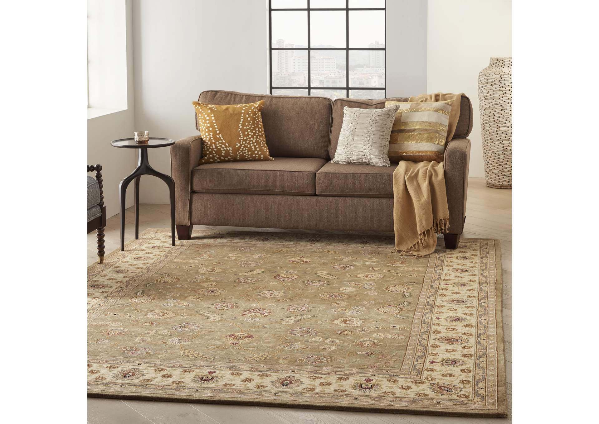 Nourison 2000 2003 Olive 9'x12' Area Rug,Nourison