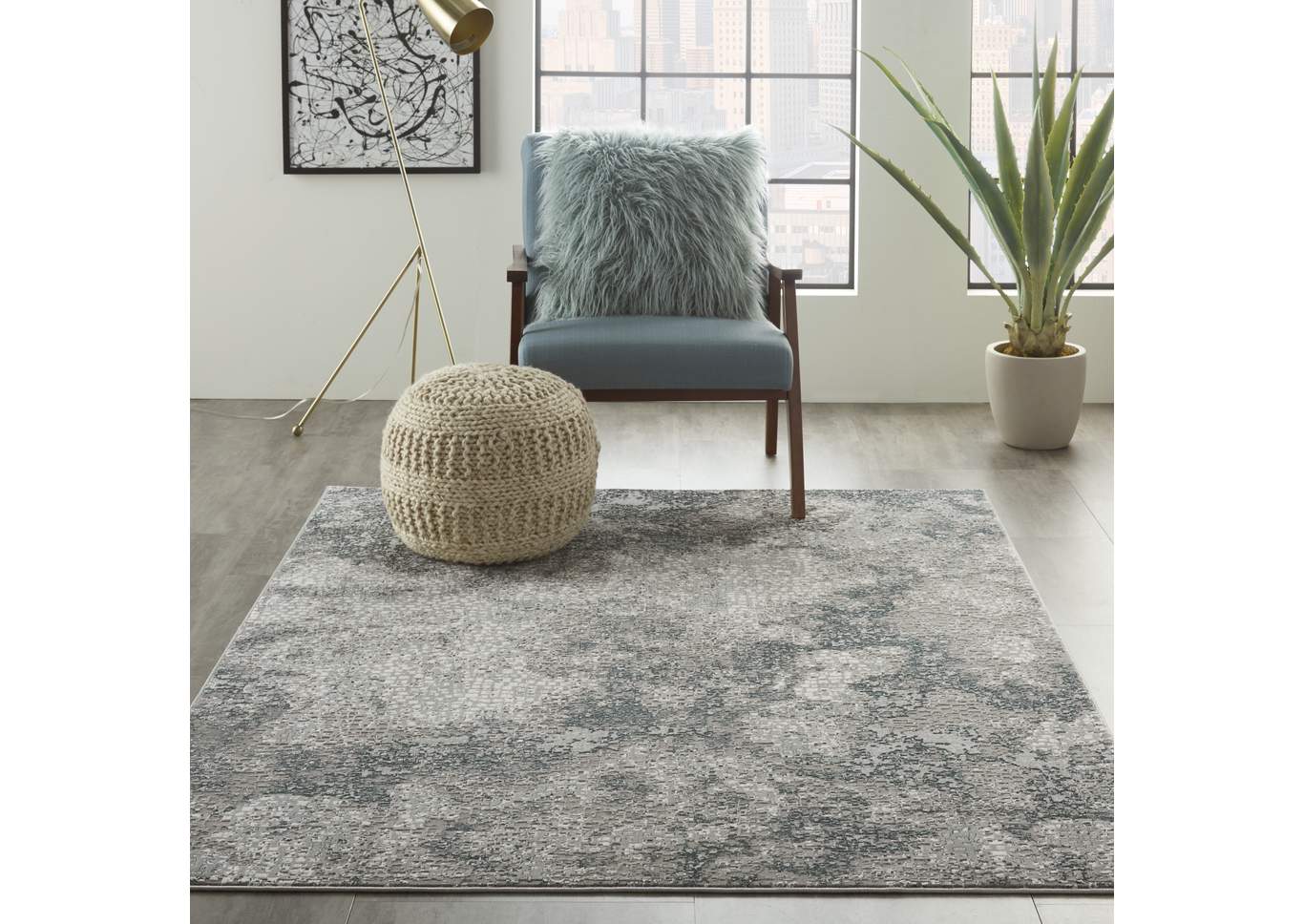 Michael Amini MA90 Uptown 5' x 7' Area Rug,Nourison