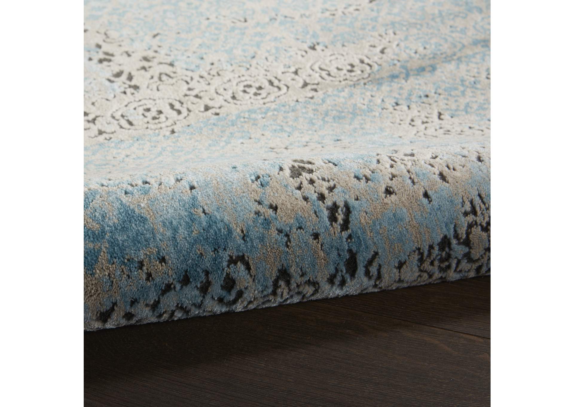 Nourison Karma KRM01 Blue 8'x11' Oversized Rug,Nourison