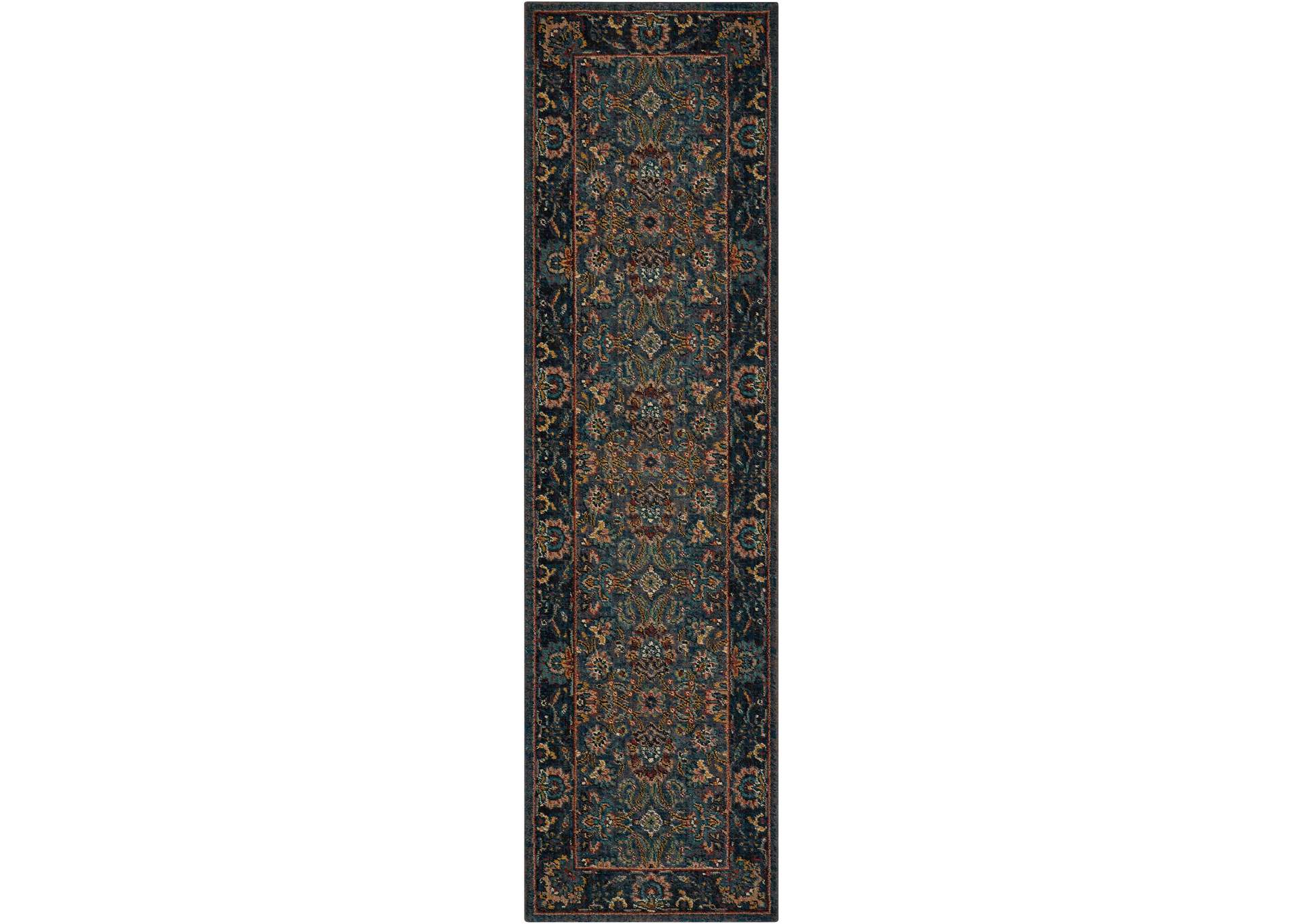 Nourison 2020 NR201 Grey 8' Runner Area Rug,Nourison