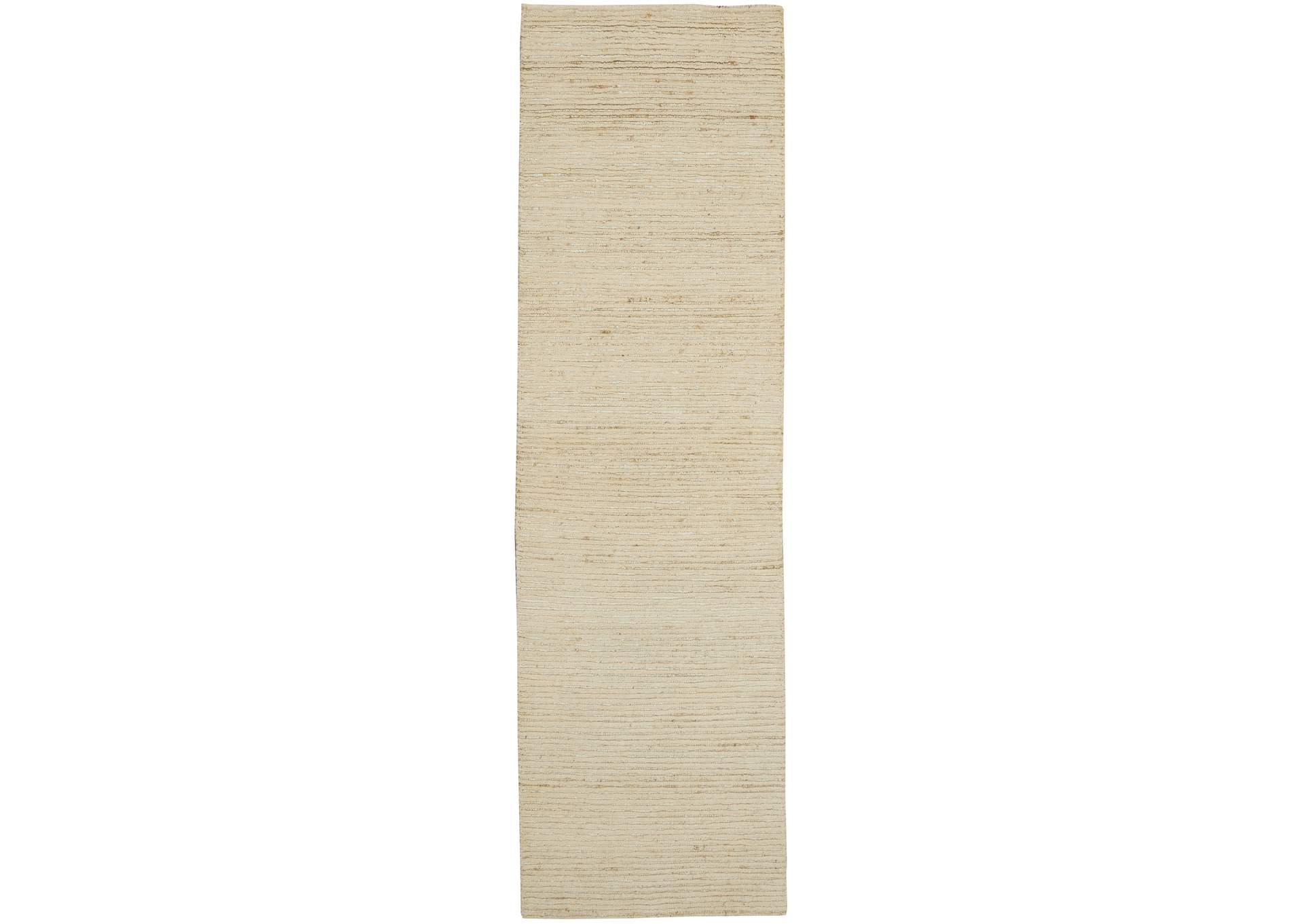 Calvin Klein Kathmandu 8' Runner Natural Colored All- Natural Fibers Area Rug,Nourison