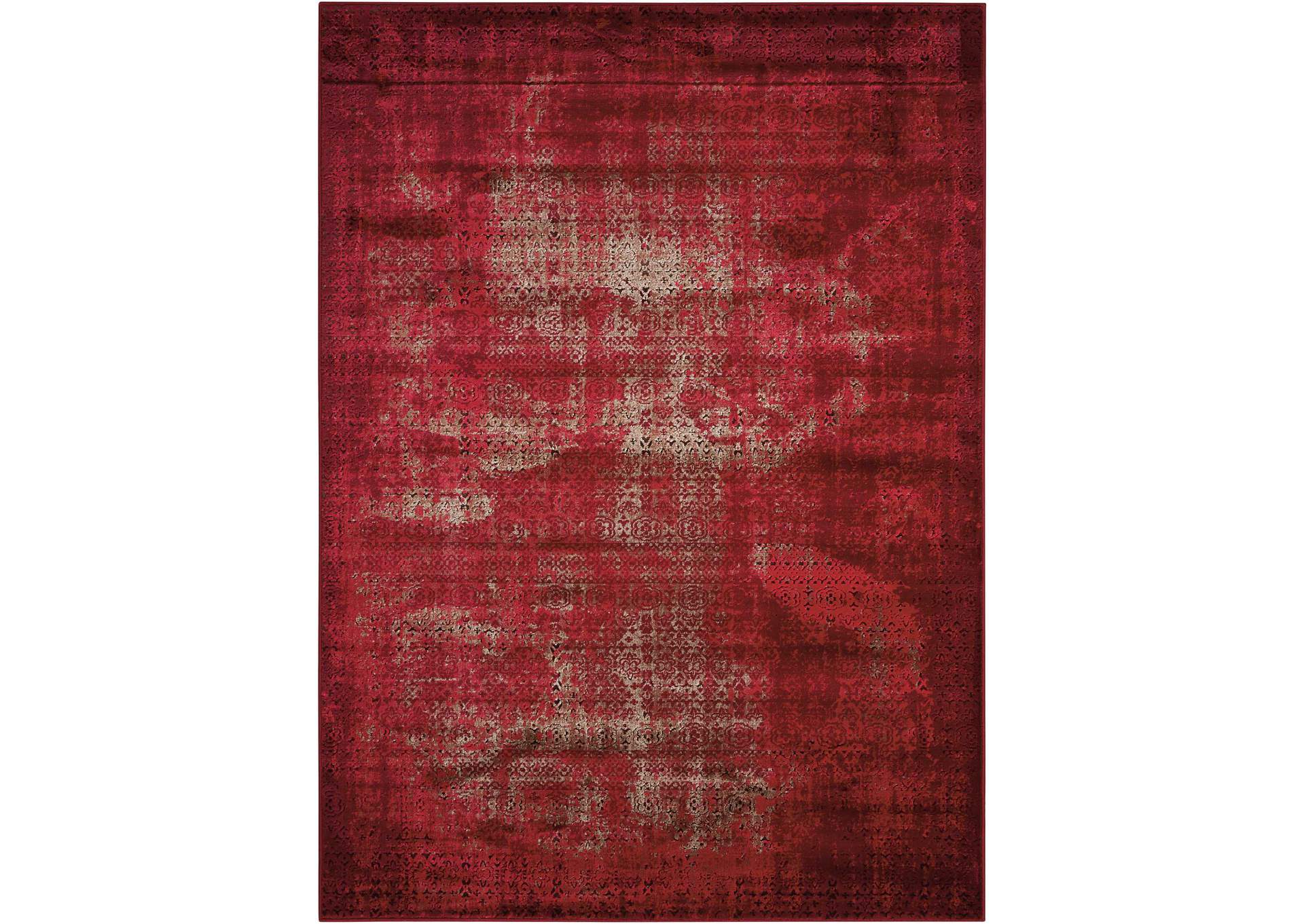 Nourison Karma KRM01 Red 9'x13' Oversized Rug,Nourison