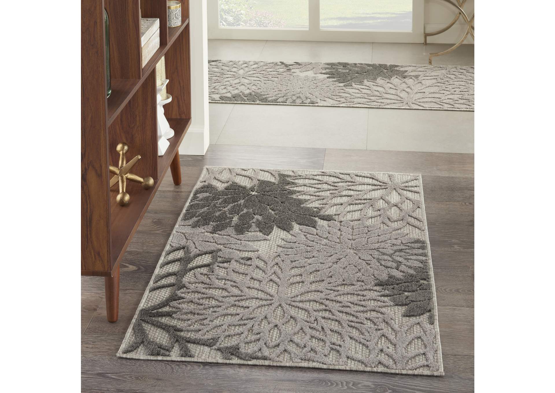 Nourison Aloha 3'x4' Silver Grey Area Rug,Nourison