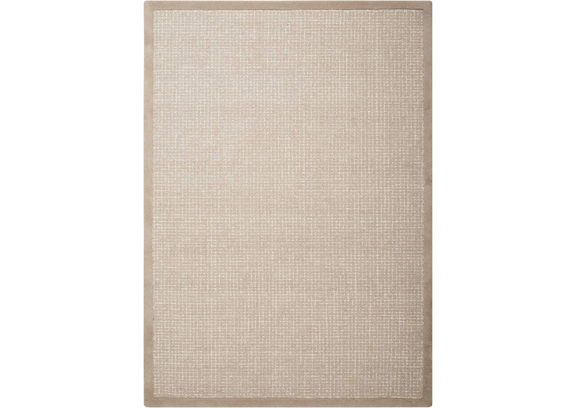 kathy ireland Home River Brook KI809 Beige and White 4'x6' Area Rug,Nourison