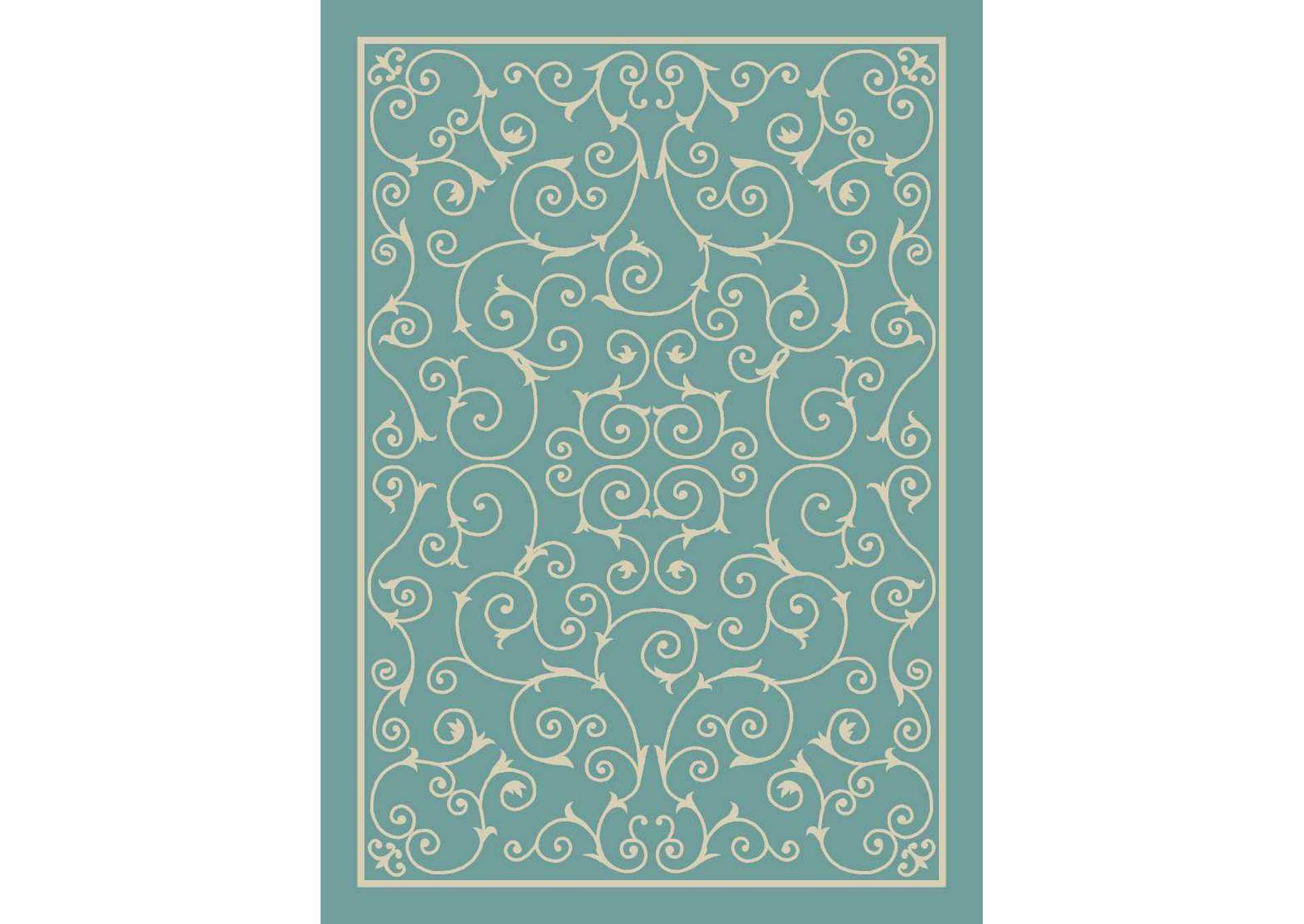 Nourison Home & Garden RS019 Blue 8'x11' Rug,Nourison
