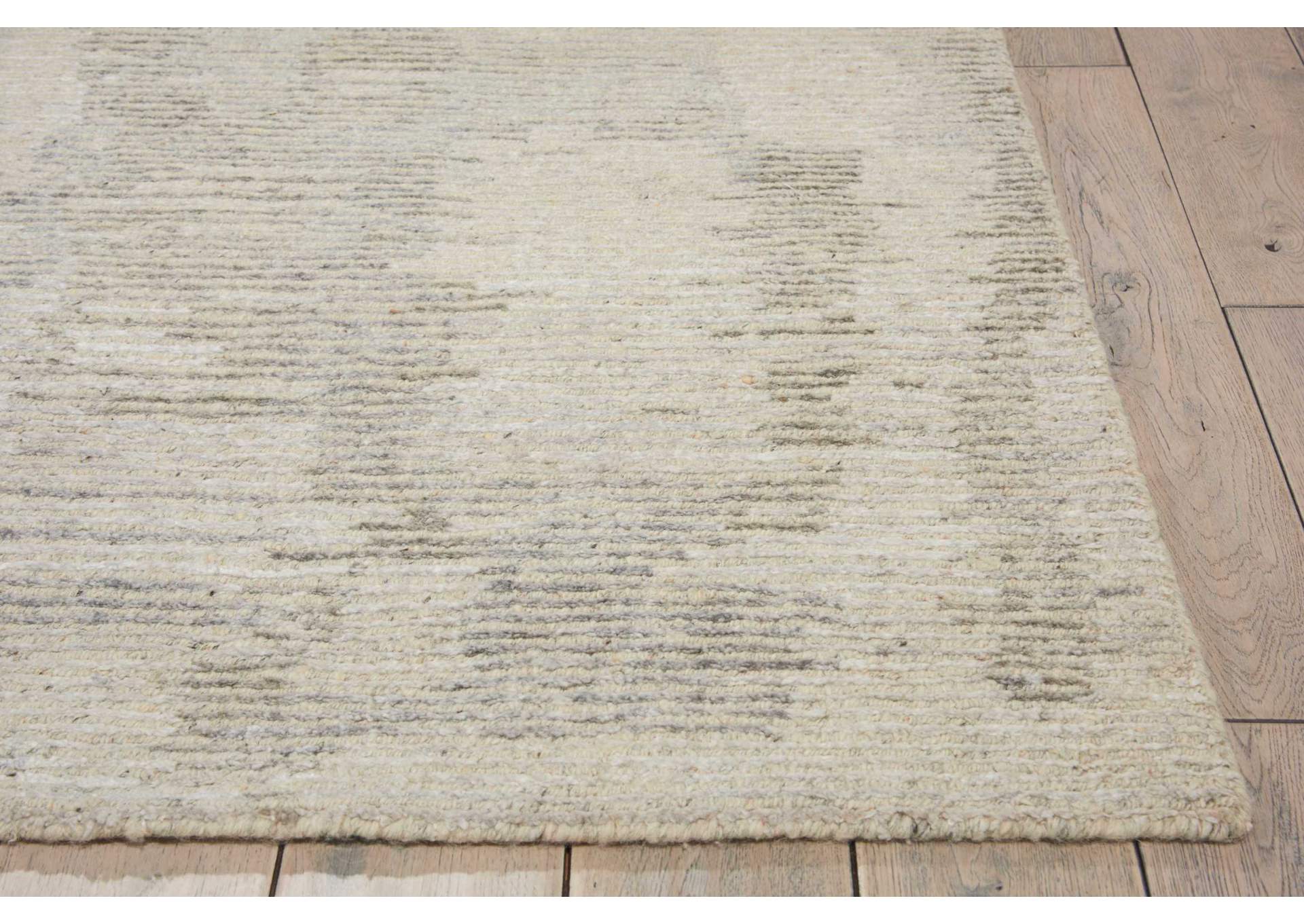 Nourison Ellora ELL01 Grey and White 8'x10' Large Handmade Rug,Nourison