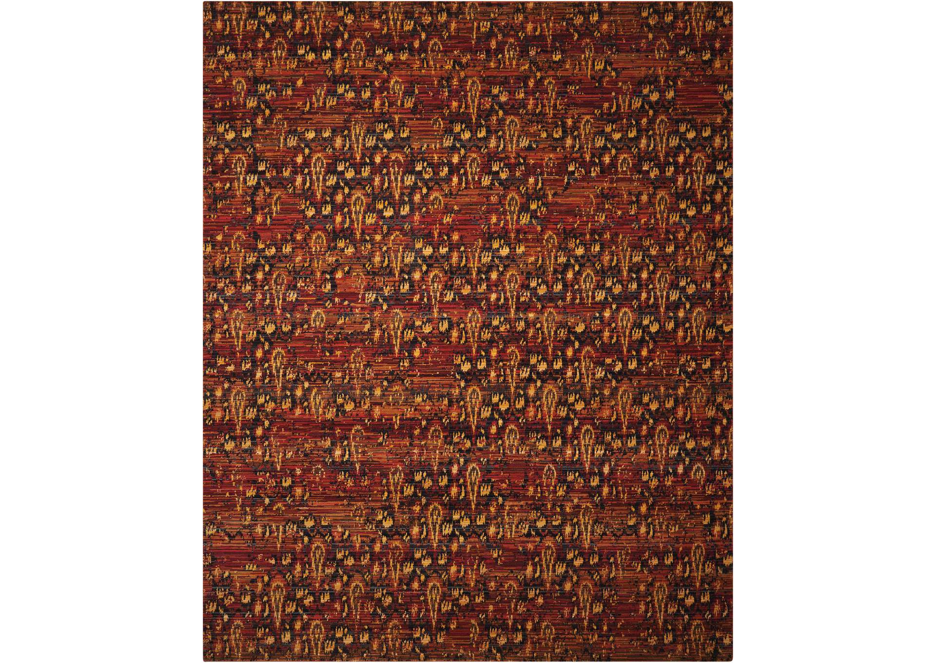 Nourison Rhapsody RH014 Red 8'x10' Rug,Nourison