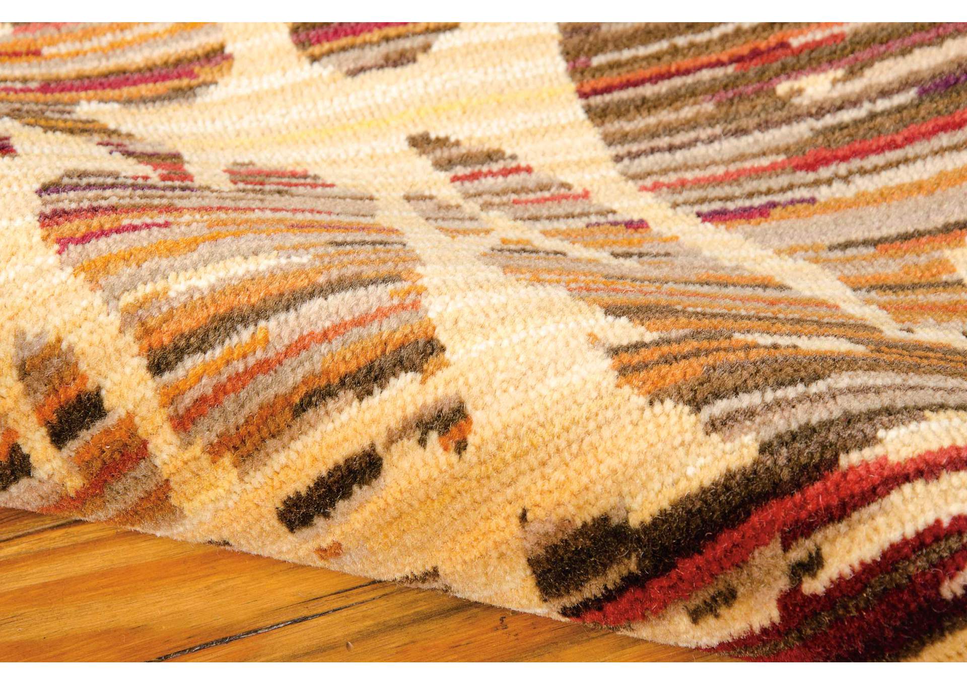 Nourison Rhapsody RH001 Orange 9'x12' Rug,Nourison