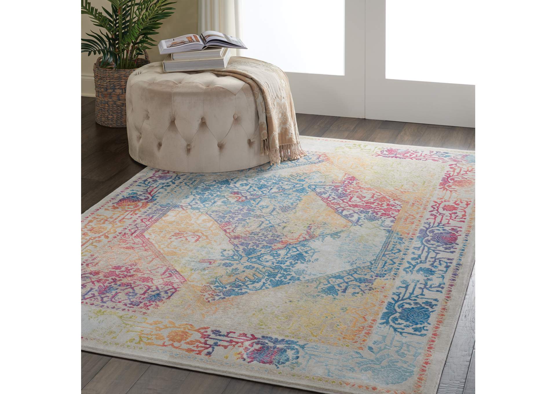 Nourison Ankara Global ANR04 Multicolor 5'x8' Boho Area Rug,Nourison
