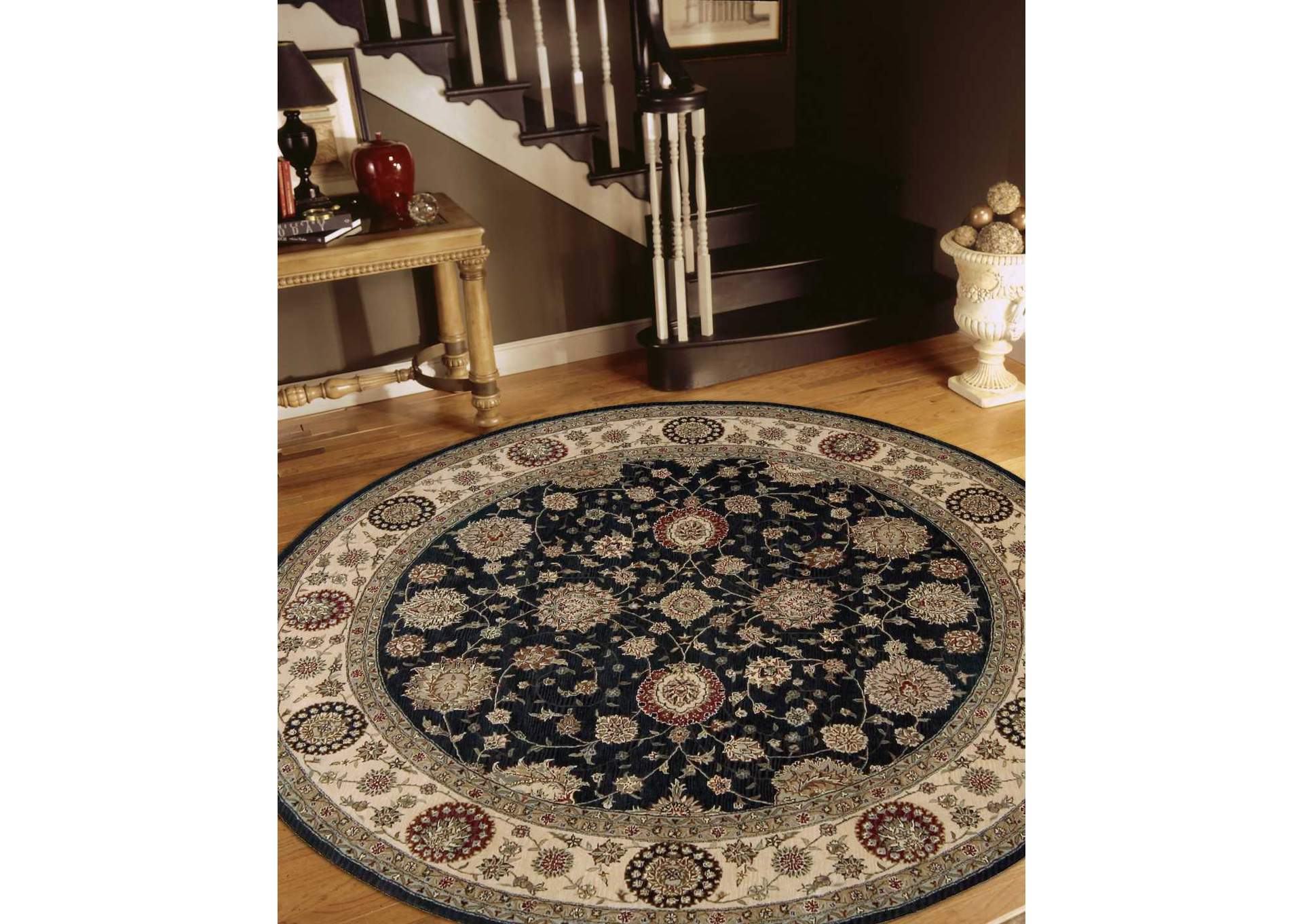 Nourison 2000 2204 Navy Blue 10' Oval Area Rug,Nourison
