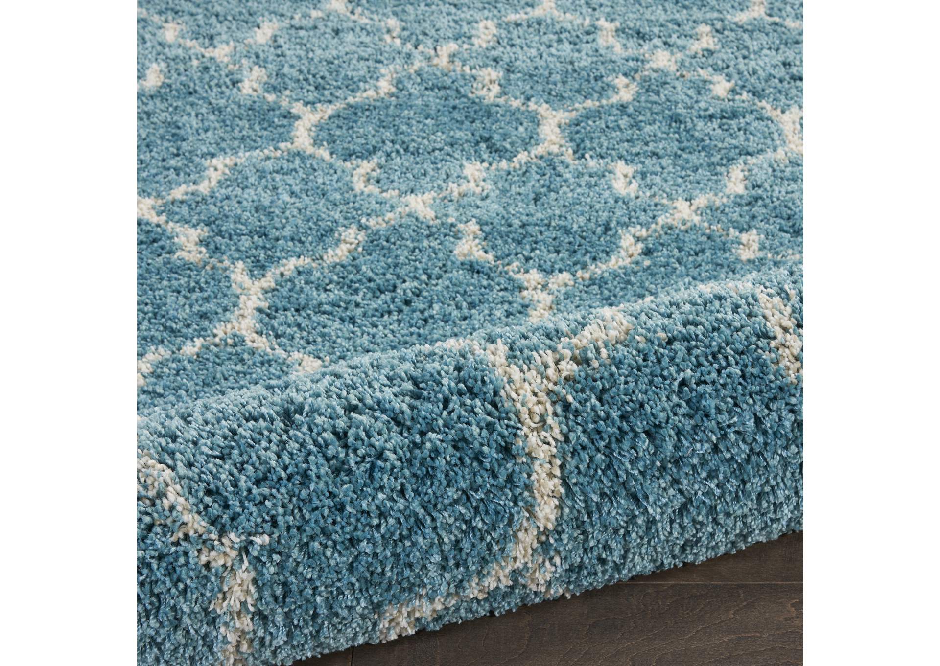 Nourison Amore AMOR2 Blue 4'x6' Area Rug,Nourison