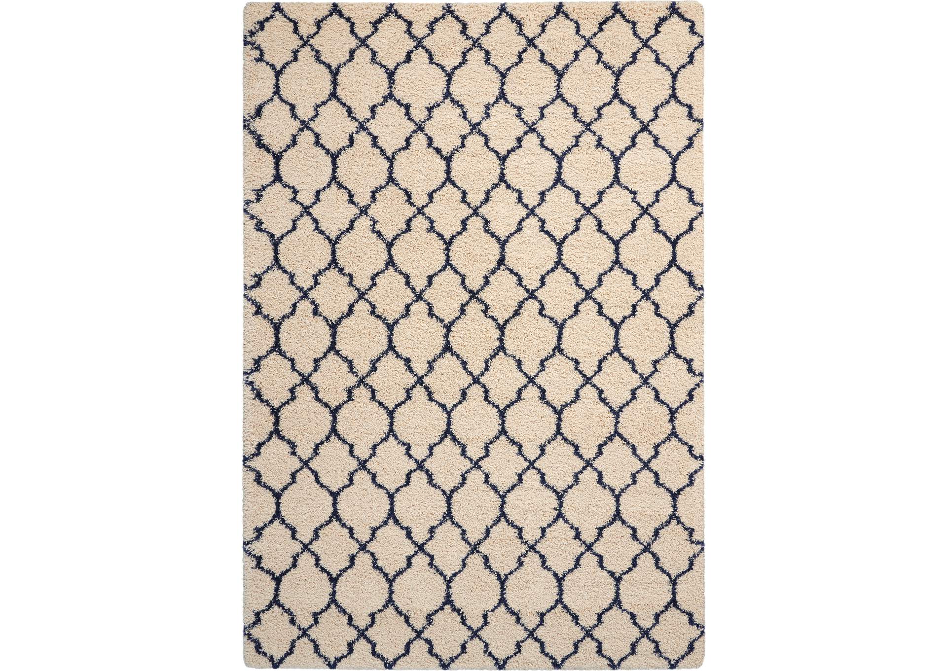 Nourison Amore AMOR2 Blue and Ivory 7'x10' Rug,Nourison