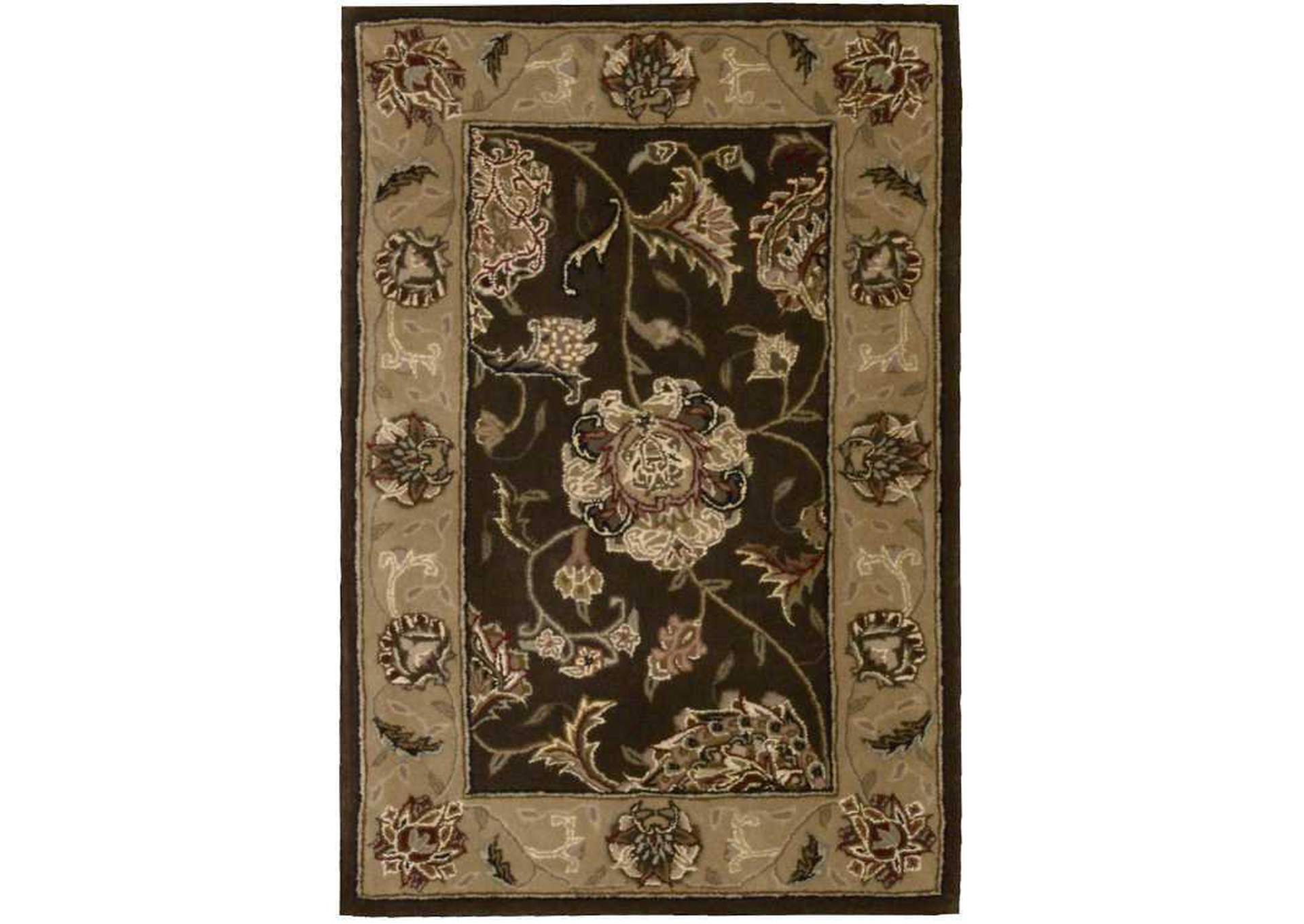 Nourison 2000 2206 Brown 2'x3' Area Rug,Nourison