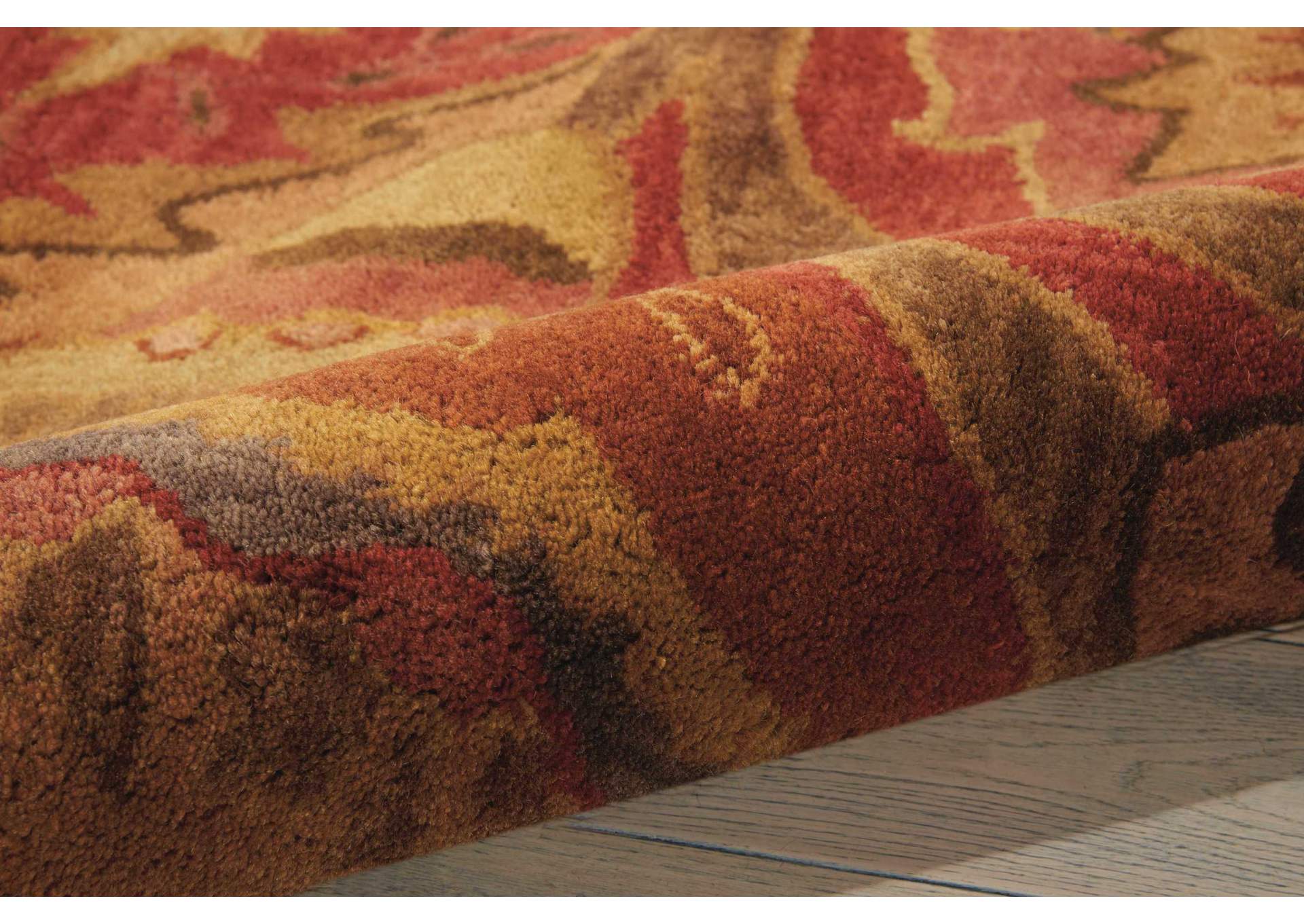 Nourison Jaipur JA43 Red Multicolor 8' Runner Hallway Rug,Nourison