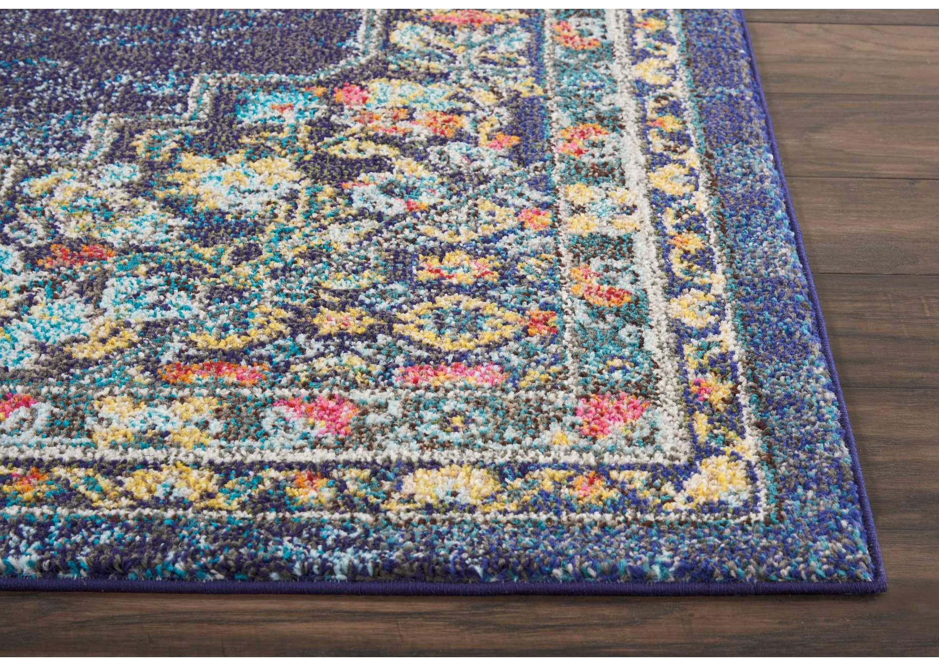 Nourison Passionate PST01 Dark Blue Multicolor 7'x10' Large Rug,Nourison