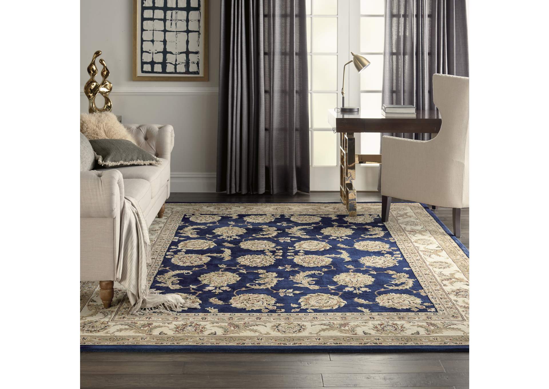 Nourison 2000 8'x10' Navy Area Rug,Nourison