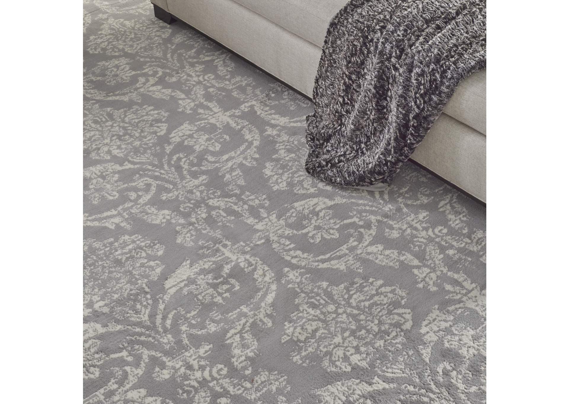 Nourison Jubilant 7'x10' Grey Area Rug,Nourison