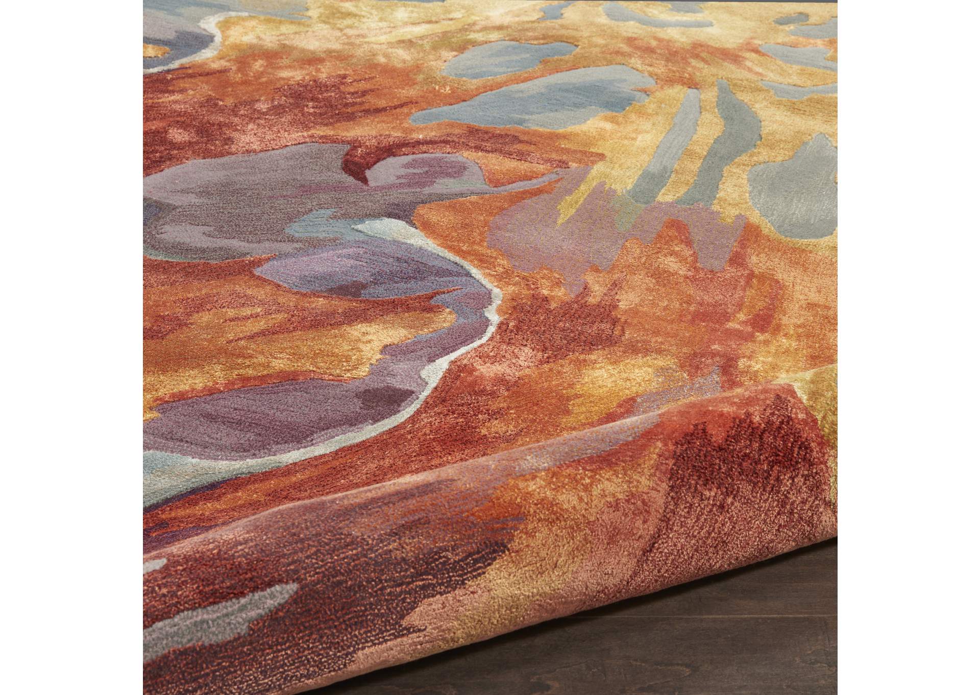 Nourison Prismatic 12'x15" Multicolor Abstract Oversized Area Rug,Nourison