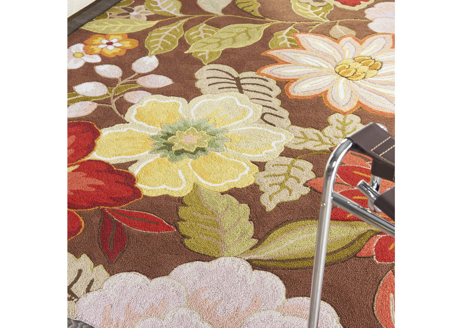 Nourison Fantasy FA18 Brown 5'x8' Area Rug,Nourison