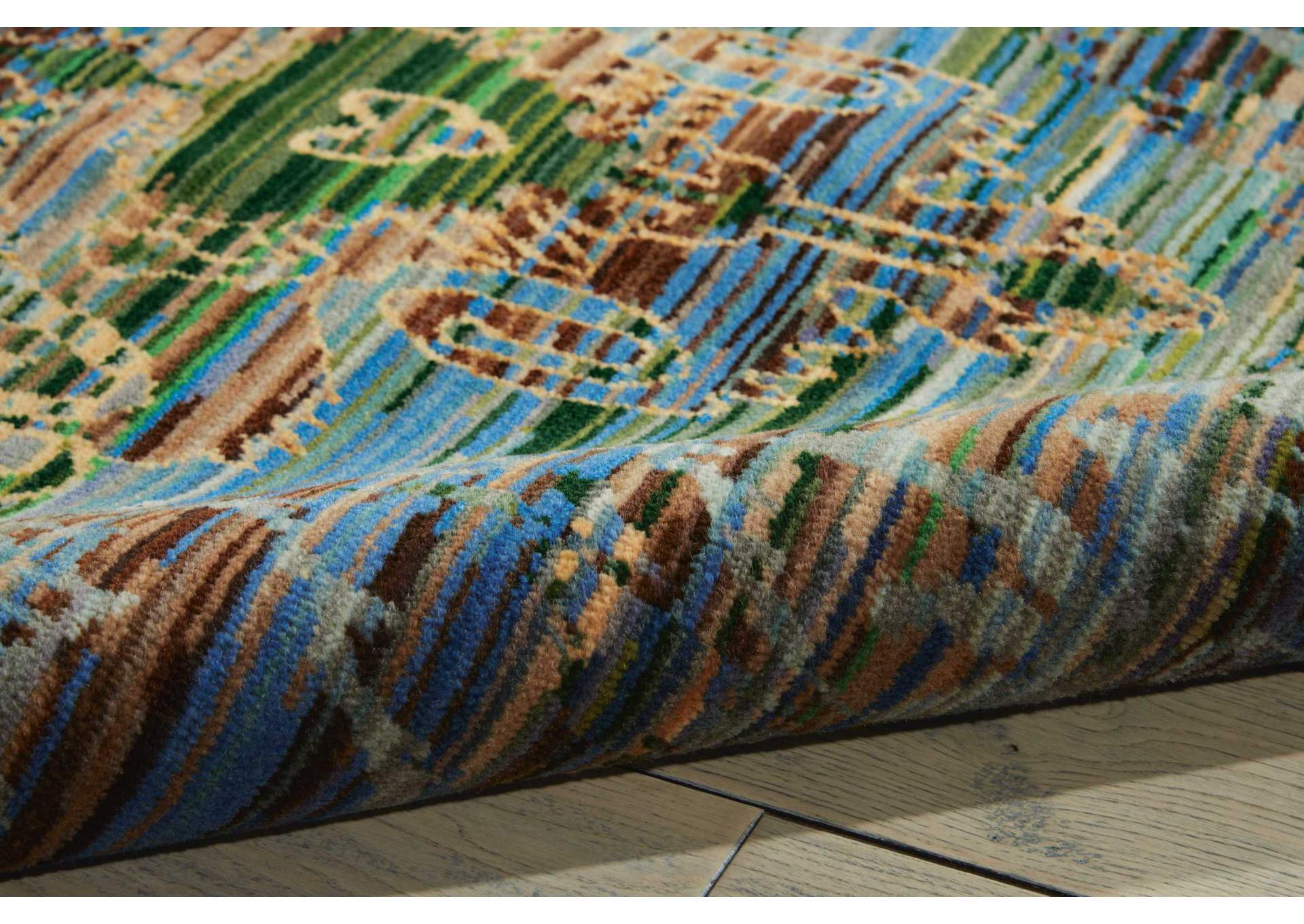 Nourison Rhapsody RH010 Multicolor 5'x8' Area Rug,Nourison