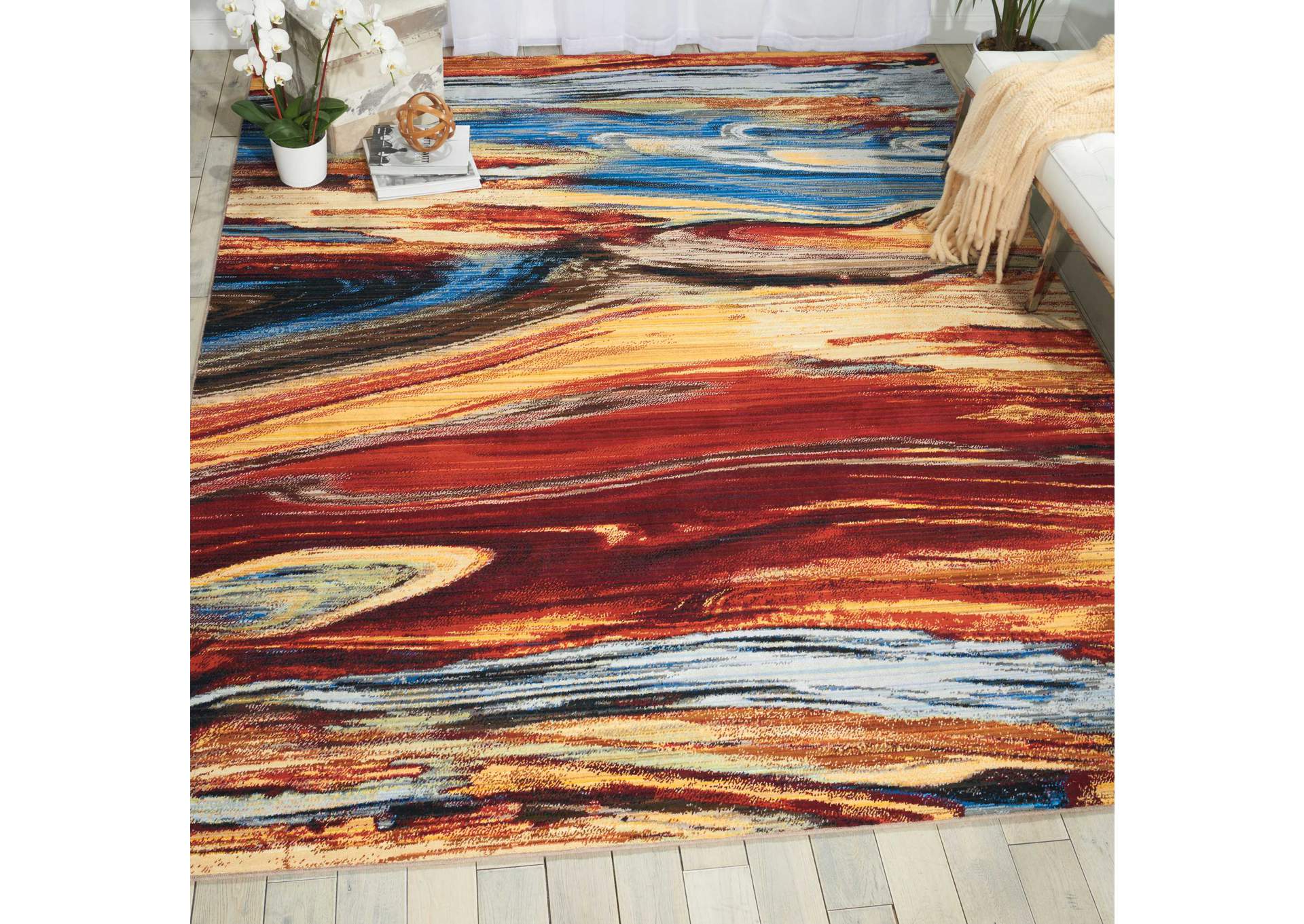 Nourison Chroma CRM04 Multicolor 10'x13' Oversized Rug,Nourison