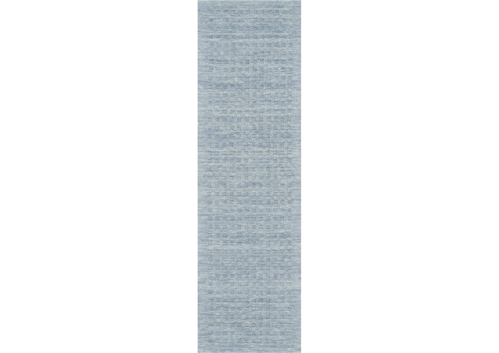 Nourison Marana MNN01 Blue 8' Runner Wool Hallway Rug,Nourison